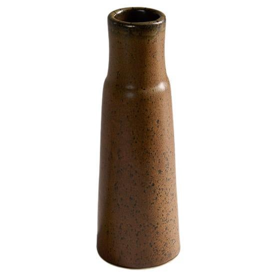 Carl-Henry Stalhane, Vaso smaltato marrone, Svezia, anni '60