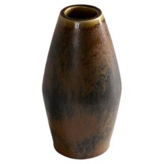 Carl-Henry Stalhane, Brown Glazed Vase, Sweden, 1960s