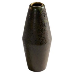 Carl-Henry Stalhane, Dark Green Glazed Vase, Sweden, 1960s