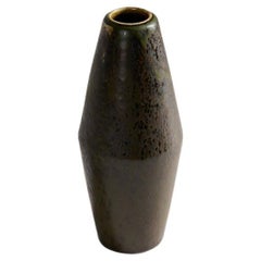 Carl-Henry Stalhane, Jarrón esmaltado verde oscuro, Suecia, años 60