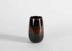 Carl-Henry Stalhane, Deep Brown Glazed Vase, Sweden, 1960s
