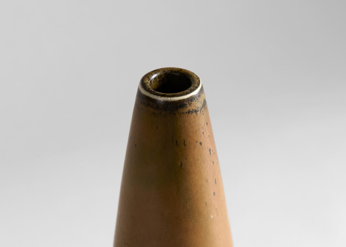 Carl-Henry Stalhane, Jarrón esmaltado bronceado, Suecia, años 60 Escandinavo moderno en venta