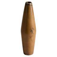Carl-Henry Stalhane, braune glasierte Vase, Schweden, 1960er Jahre