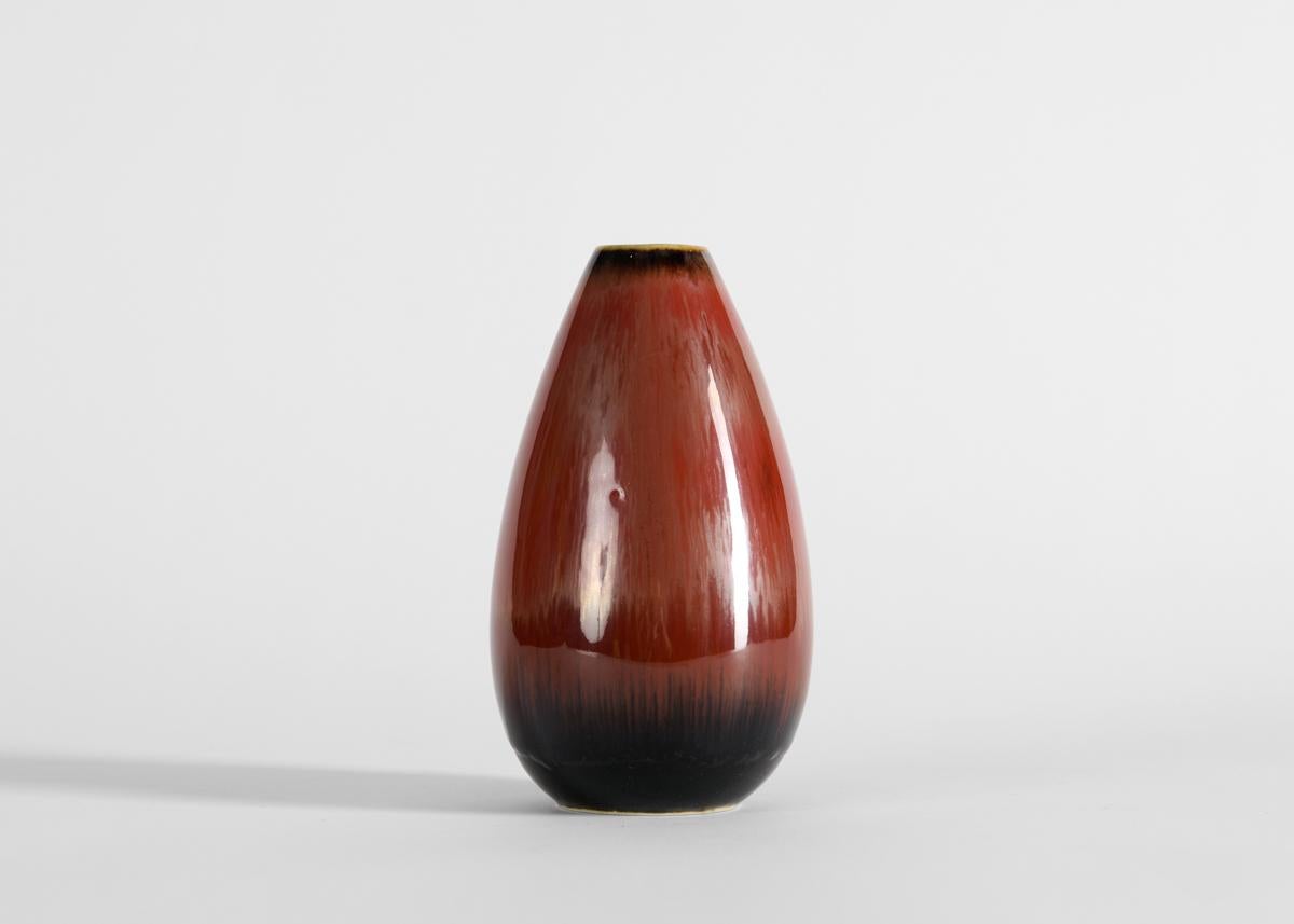 Svedese Carl-Henry Stalhane, Vaso a goccia con smalto color senape, Svezia, anni '60 in vendita