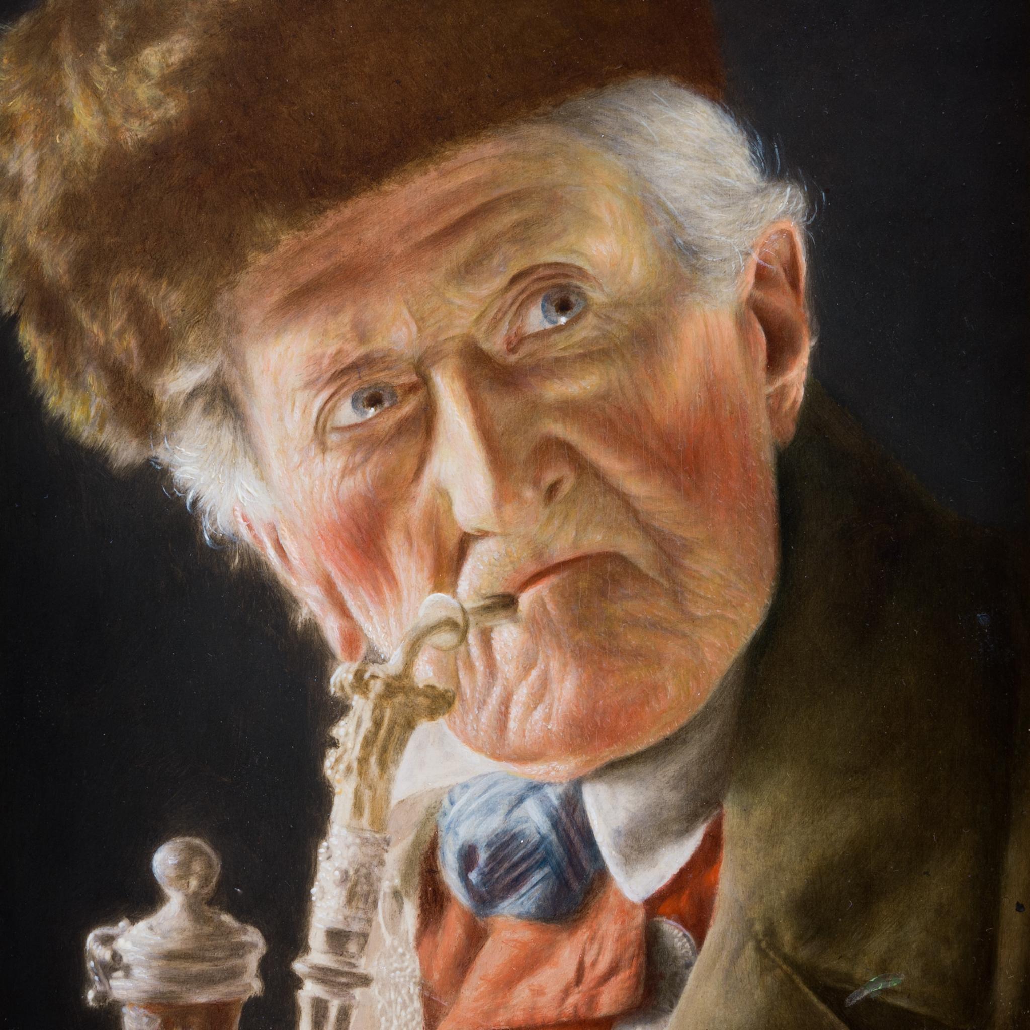 The Pipe Smoker by German Artist Carl Heuser 4
