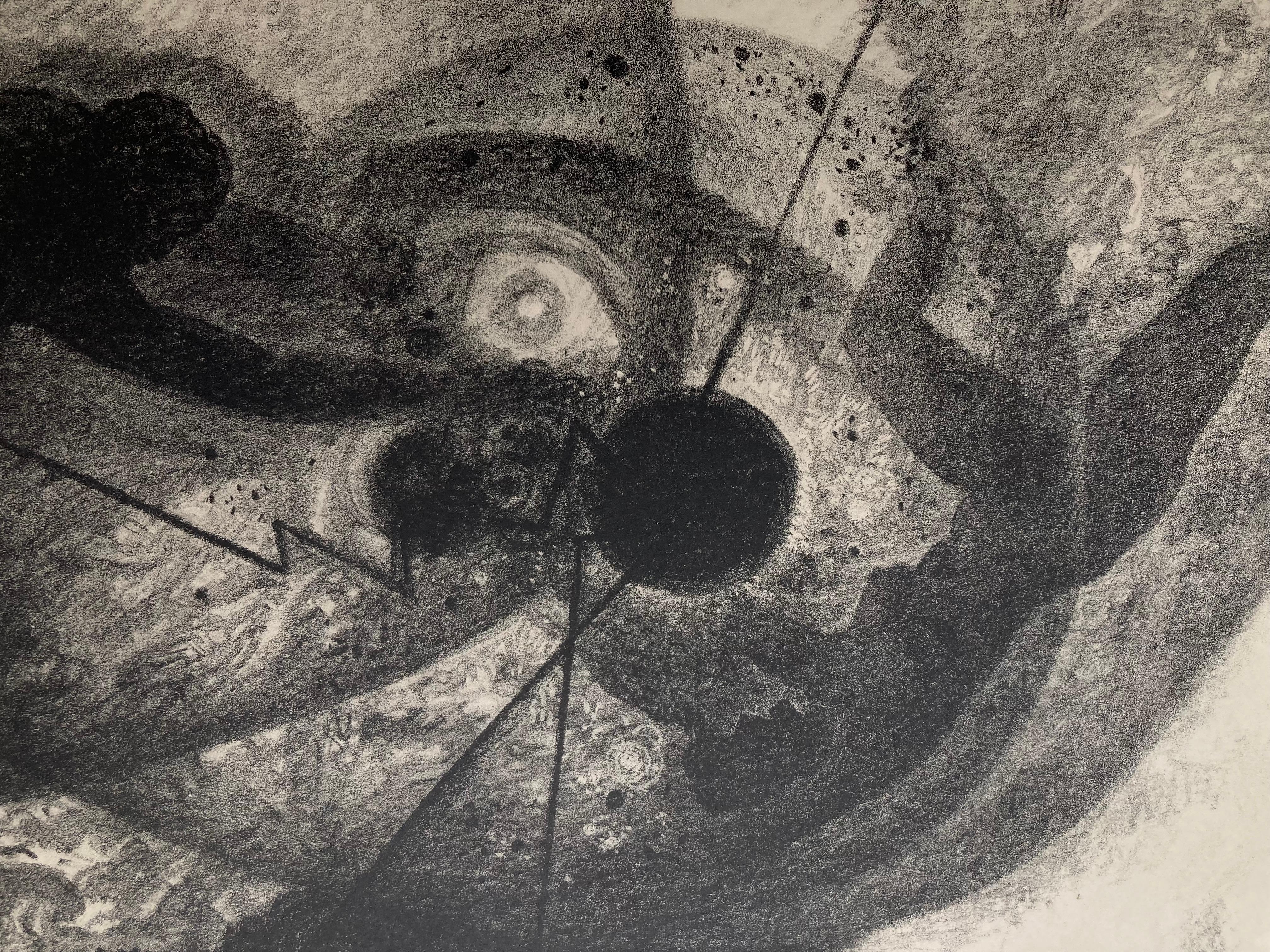ORBITS - Large Hoeckner lithograph - Print by Carl Hoeckner