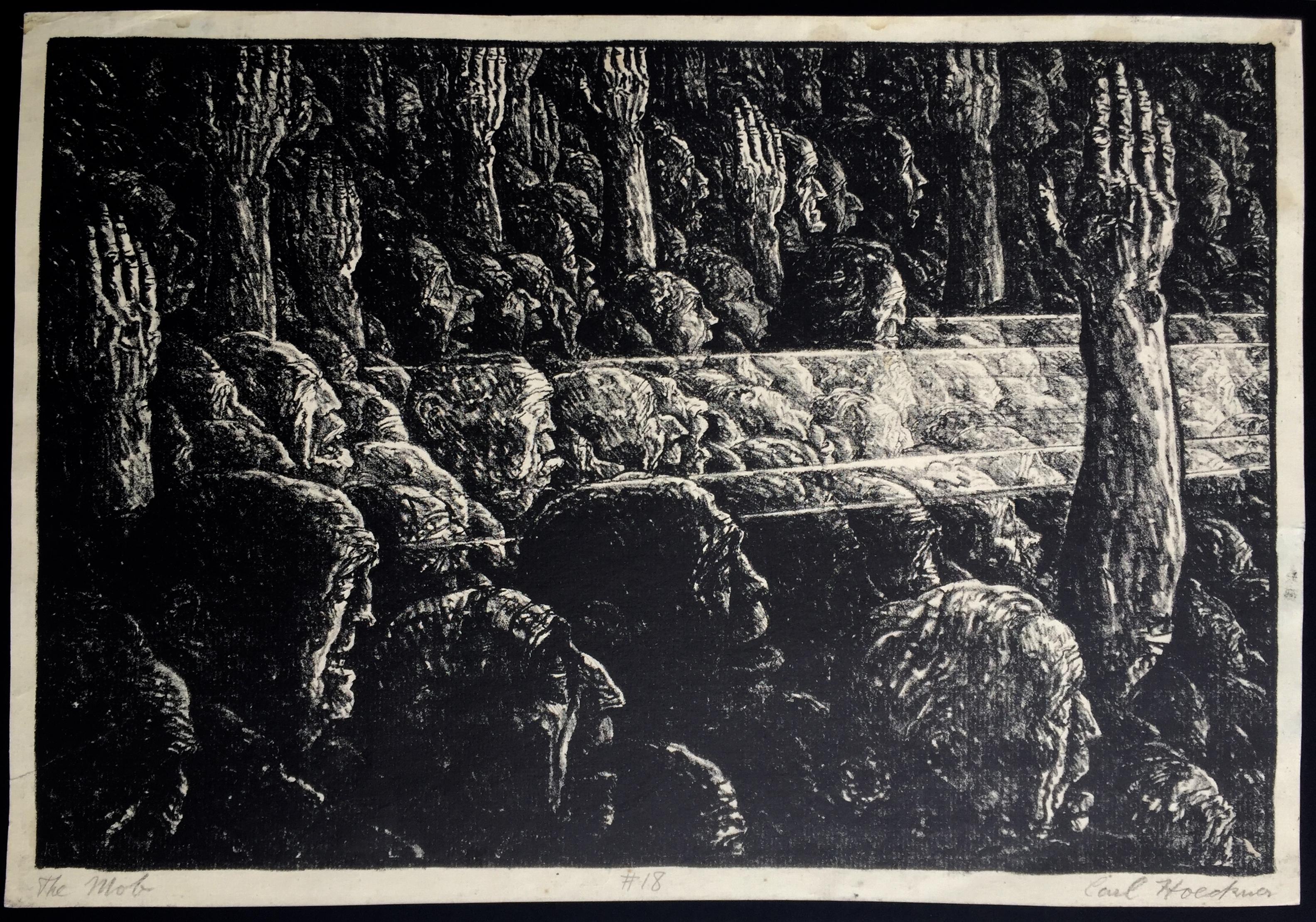 THE MOB - Print by Carl Hoeckner