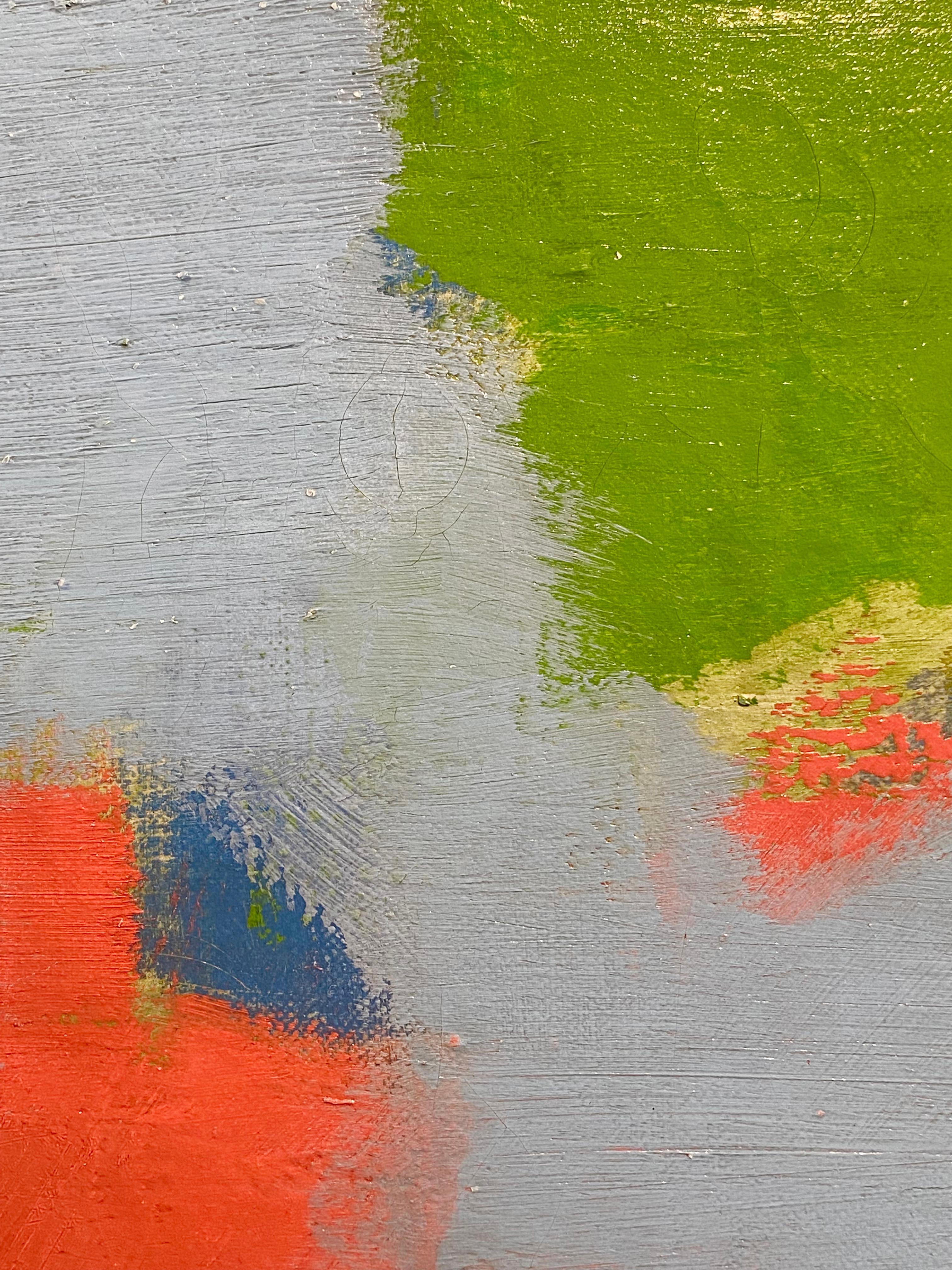 Astratto, 1959 è un sofisticato Carl Holty,  sperimentare con il colore, lo spazio e la forma.  Incorniciato in una nuova cornice laccata bianca di alta qualità. Un artista importante per la storia dell'arte che ha recentemente avuto una