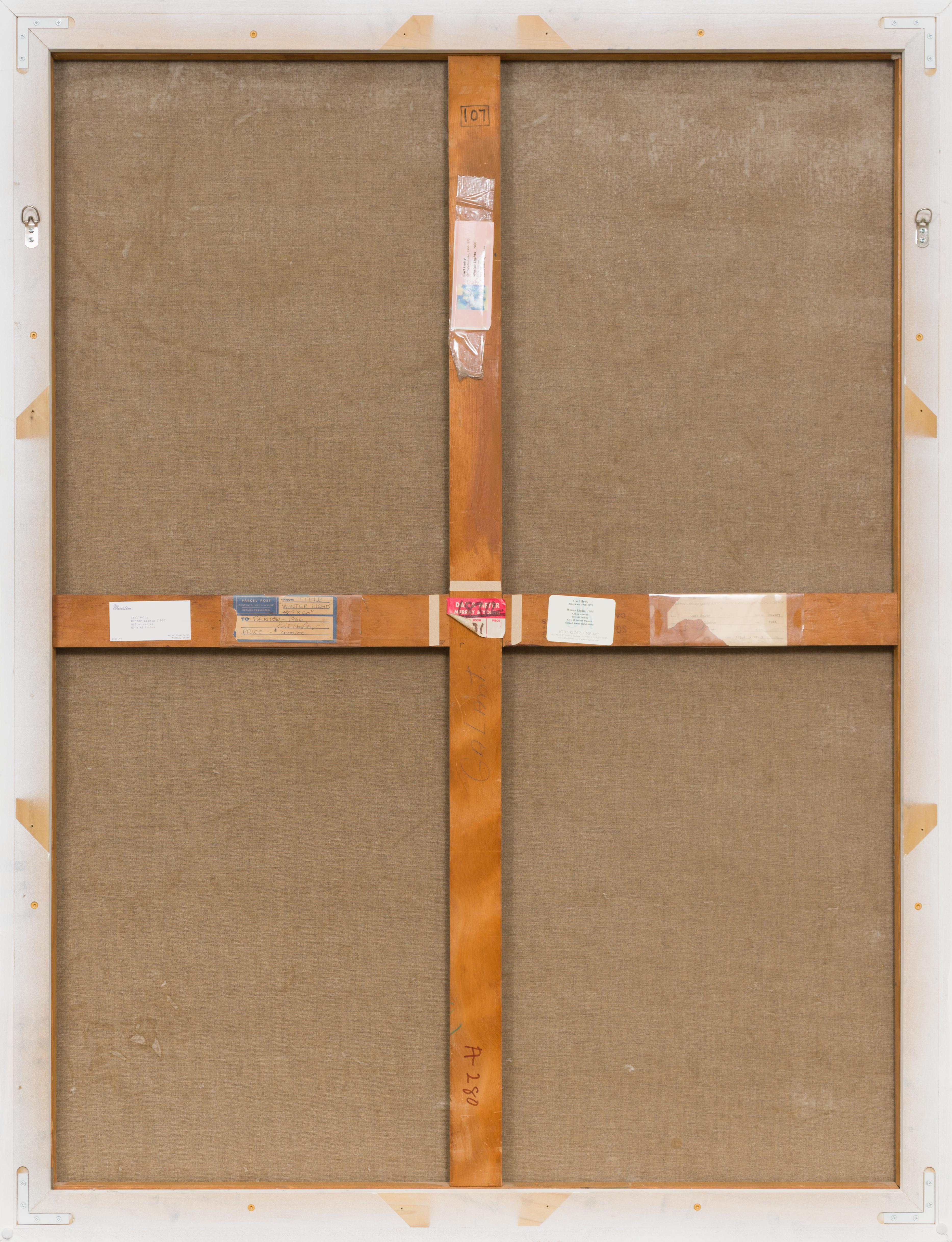 A. Winter Lichter (Blau), Abstract Painting, von Carl Holty