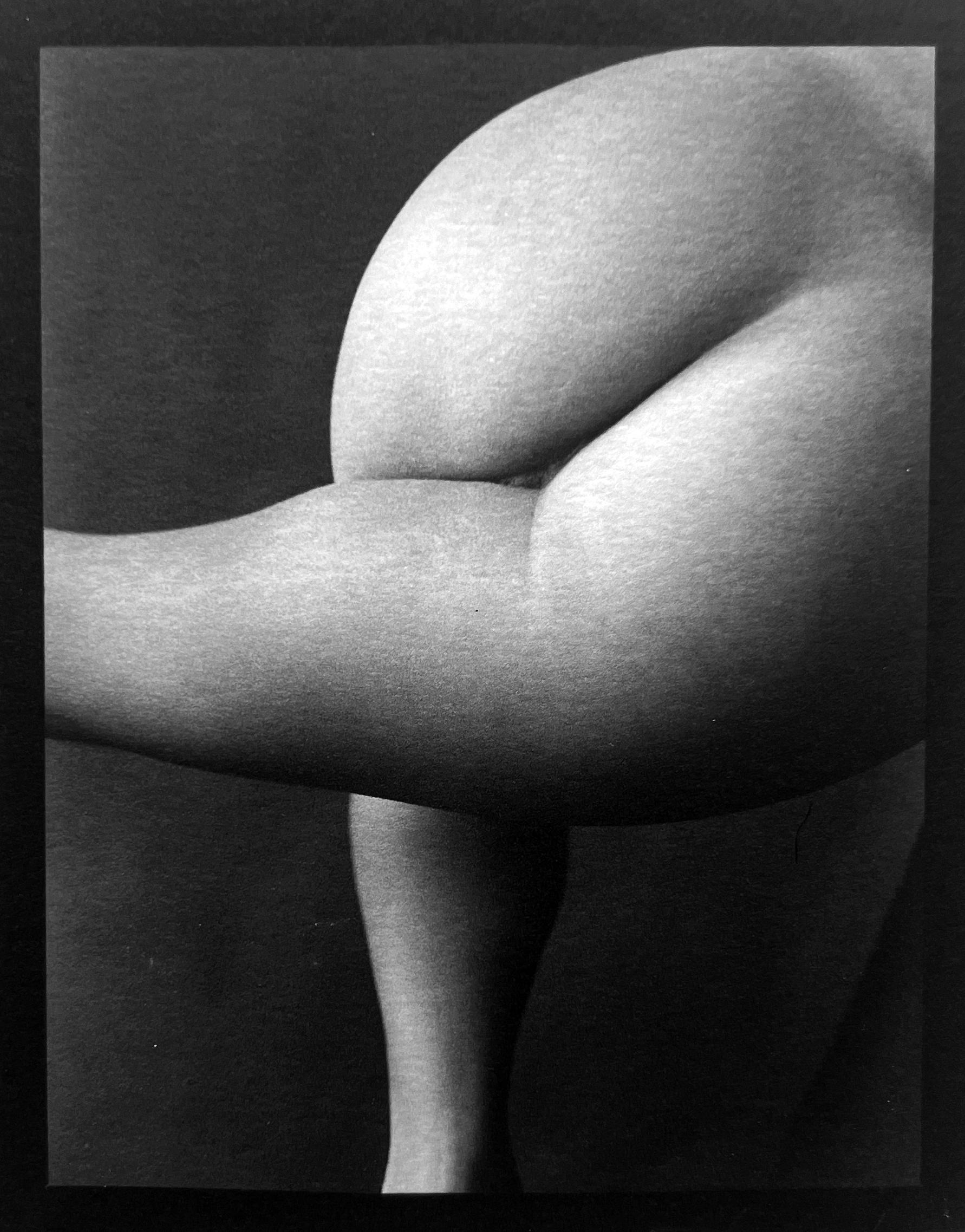 Carl Hyatt Black and White Photograph - Nude #61, Platinum Print Abstract Photography of Female Nude 