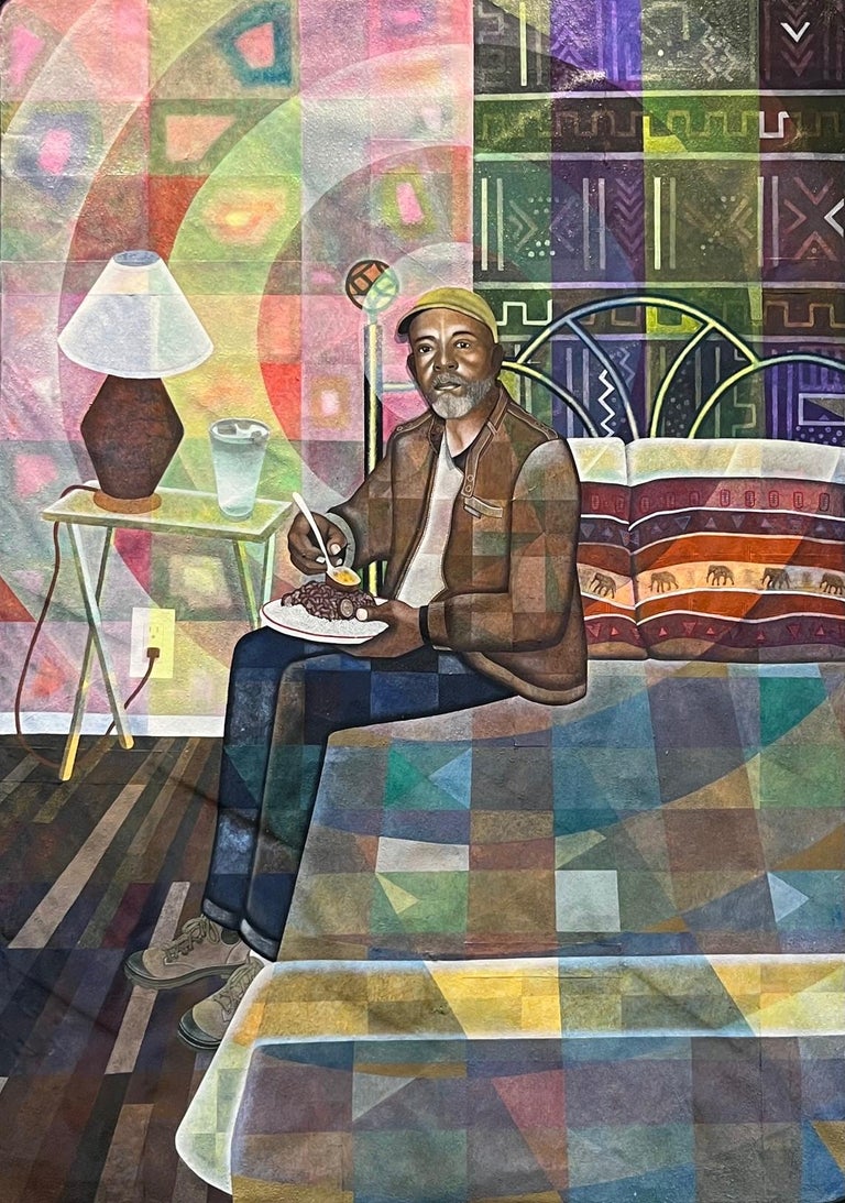 Carl Joe Williams Unc, Charlie "Tree" Milton Eating Red Beans and