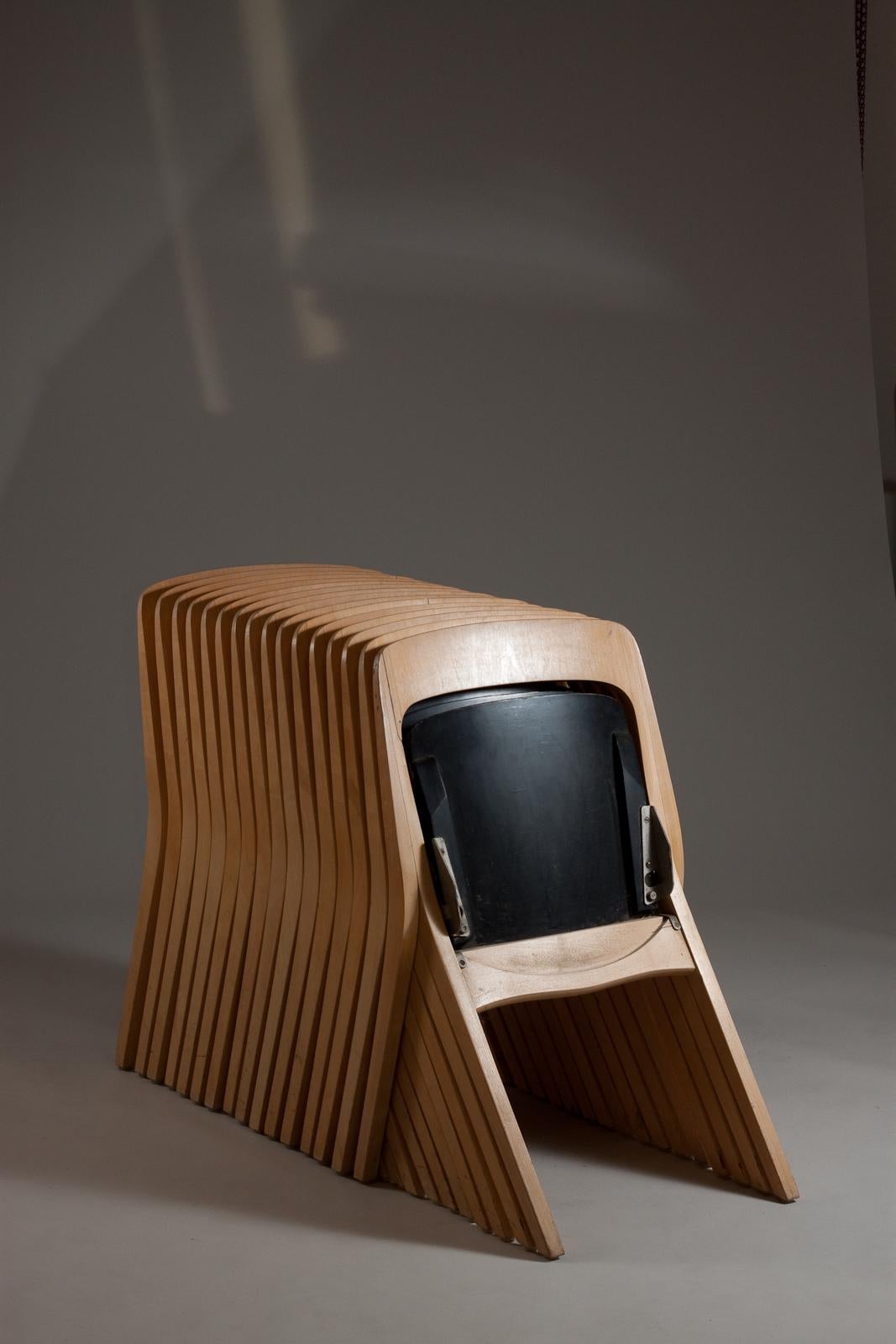 Carl-Johan Boman, 1960's folding chairs (4 sets of 4 pcs), Schaumann, FInland For Sale 4