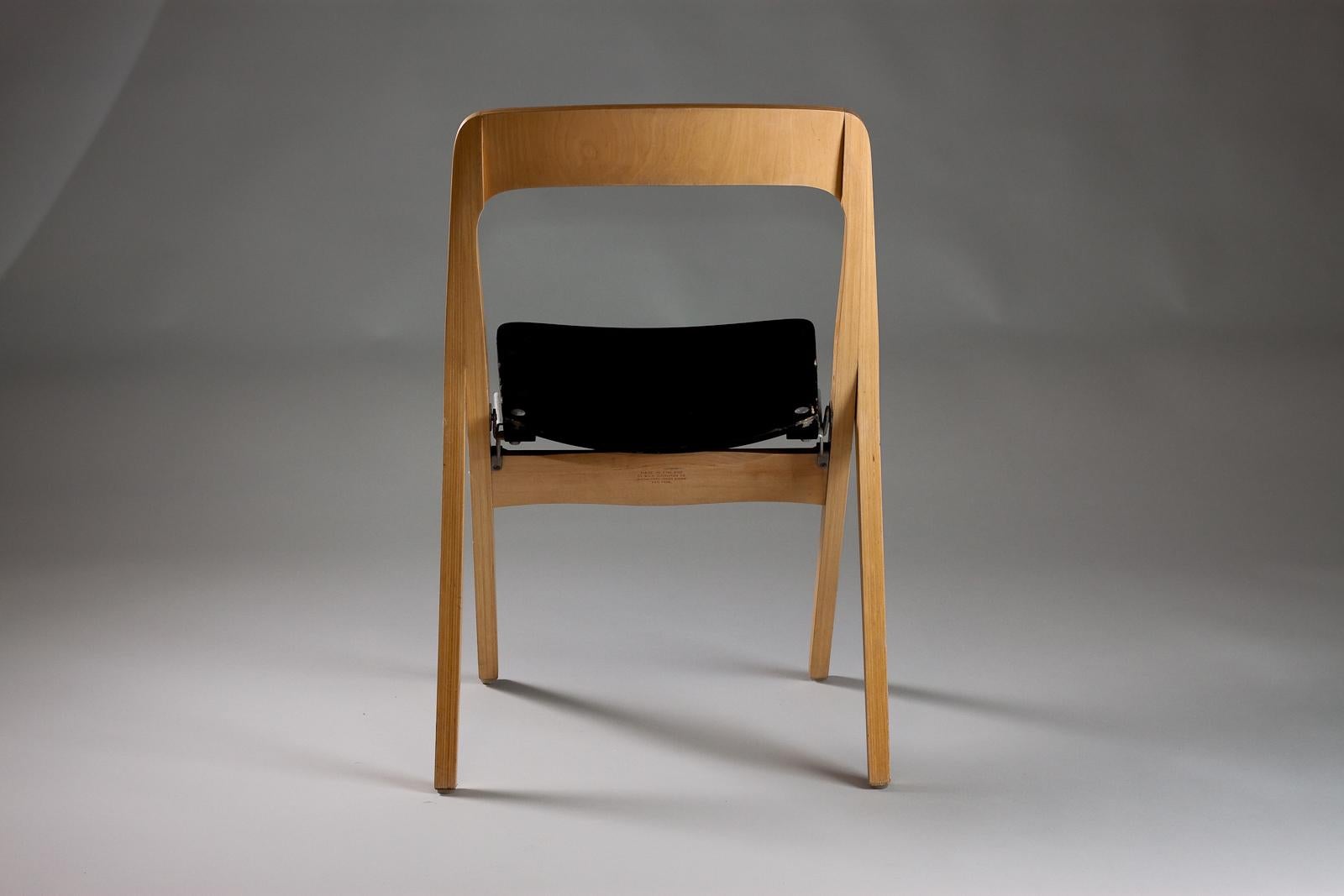 20th Century Carl-Johan Boman, 1960's folding chairs (4 sets of 4 pcs), Schaumann, FInland For Sale