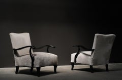 Carl-Johan Boman Gentleman Armchairs, Cowhide