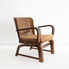 Carl-Johan Bowman Exceptional "Fexible Chair", circa 1930 Made for N. Bomanin