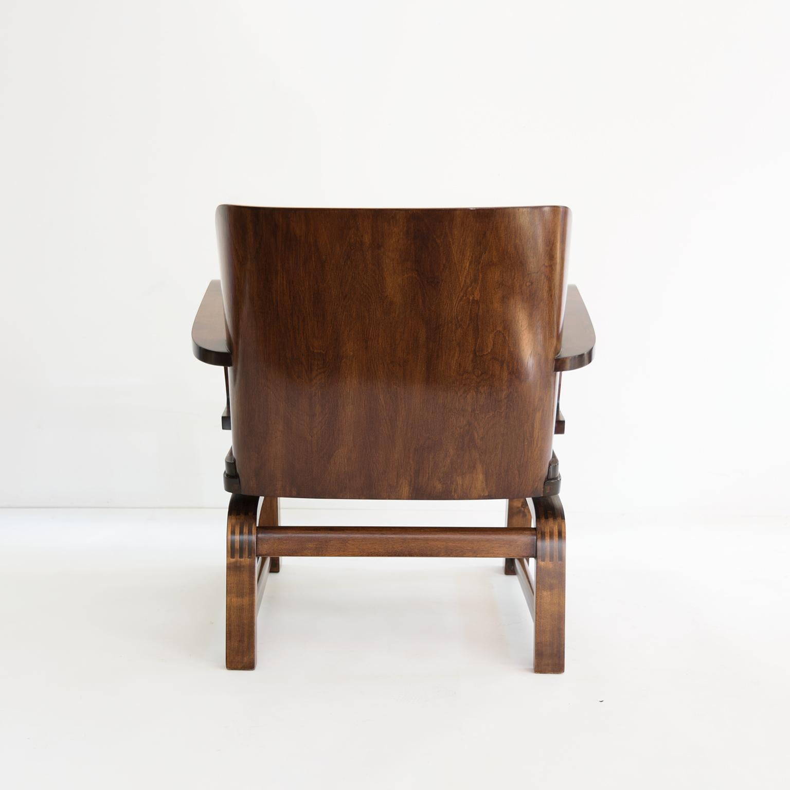 Poli Exceptionnelle « chaise exceptionnelle » de Carl-Johan Bowman, vers 1930, fabriquée pour N. Bomanin en vente