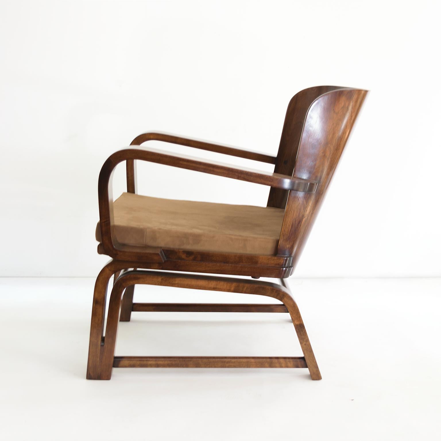 20ième siècle Exceptionnelle « chaise exceptionnelle » de Carl-Johan Bowman, vers 1930, fabriquée pour N. Bomanin en vente