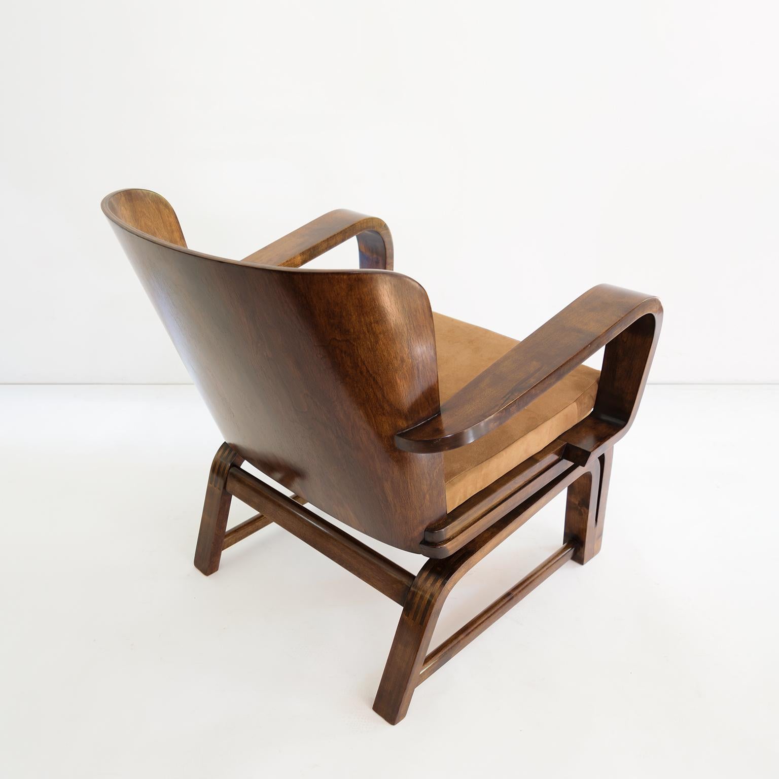 Exceptionnelle « chaise exceptionnelle » de Carl-Johan Bowman, vers 1930, fabriquée pour N. Bomanin en vente 1