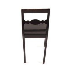 Carl Johan Swedish Chair 1800s in Painted Birch