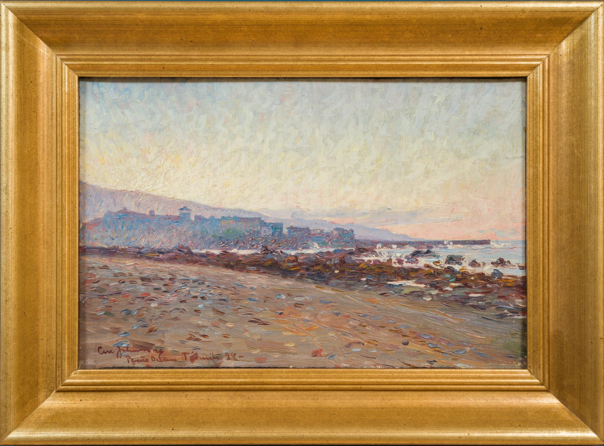 Peinture ancienne de Porto Orotava (Puerto de la Cruz), Tenerife, 1894 en vente 3
