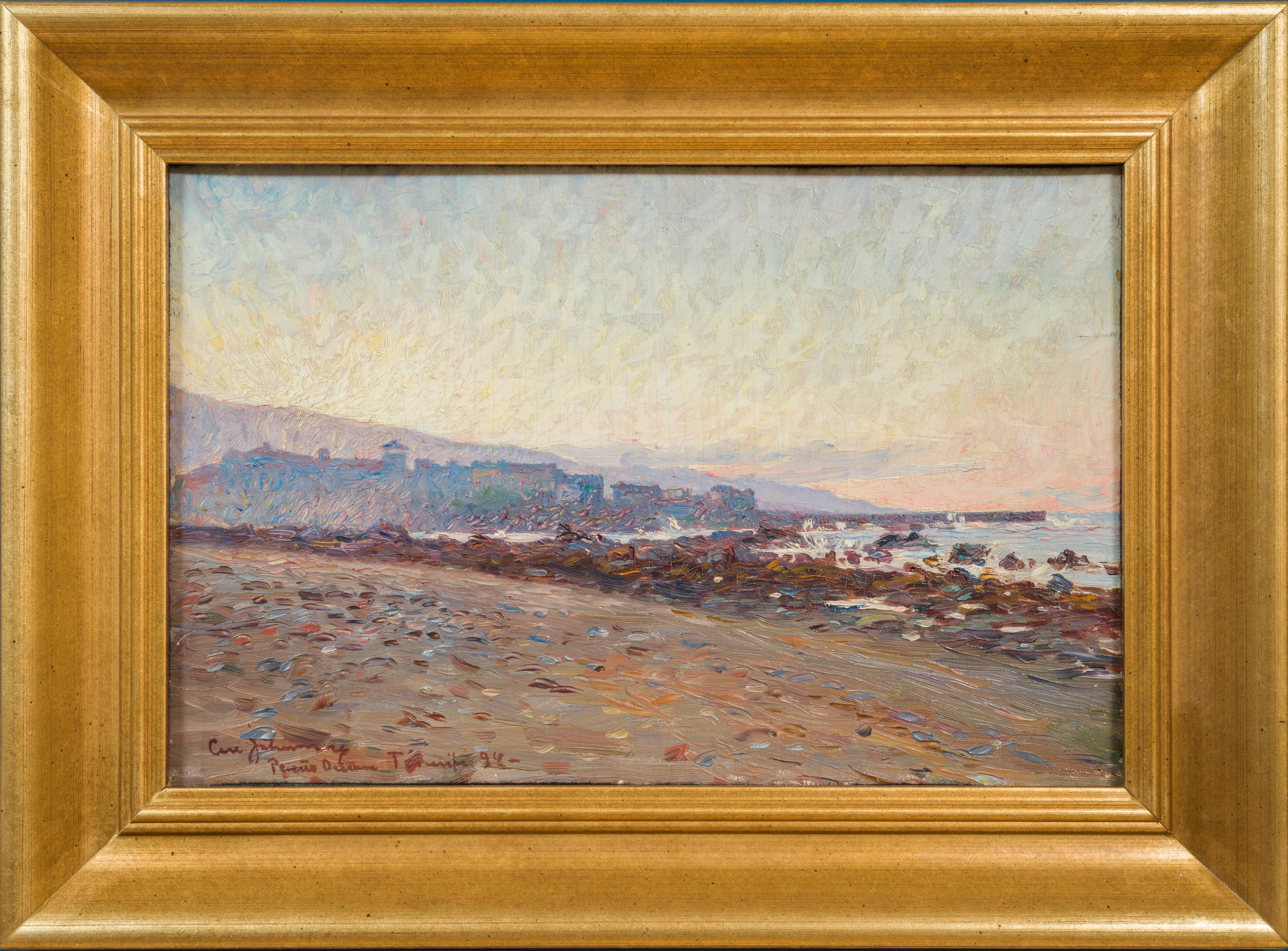 Pintura temprana de Puerto Orotava (Puerto de la Cruz), Tenerife, 1894
