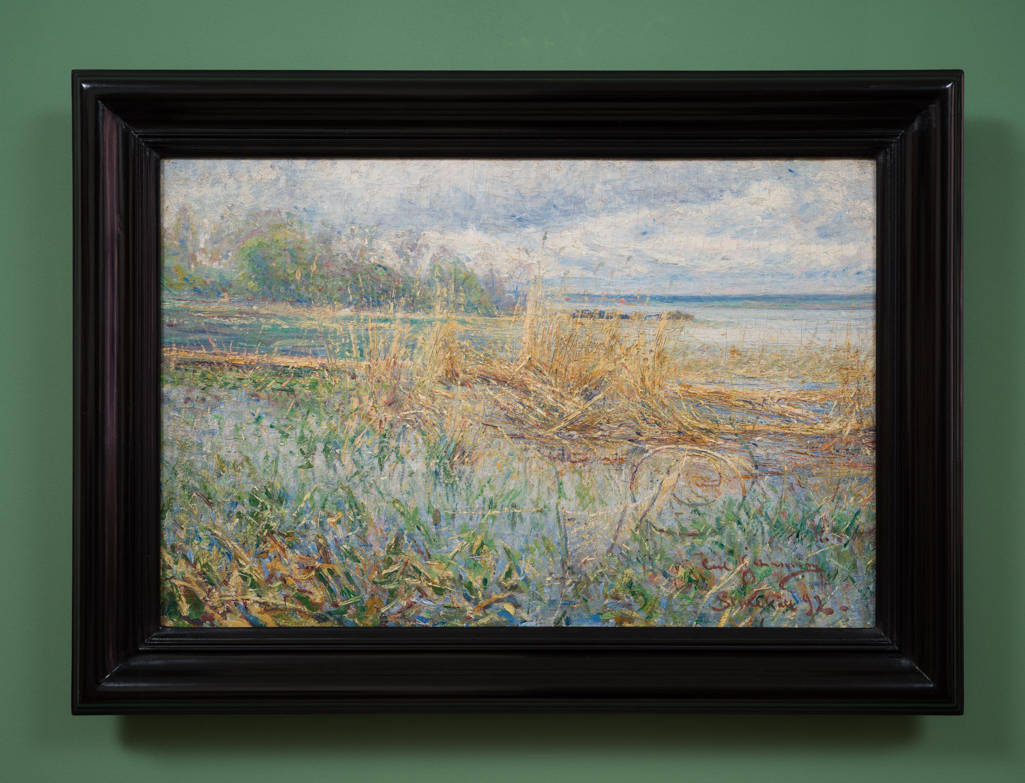 Impressionist Lake Motif From Sturehäll, Stockholm, 1892 For Sale 2