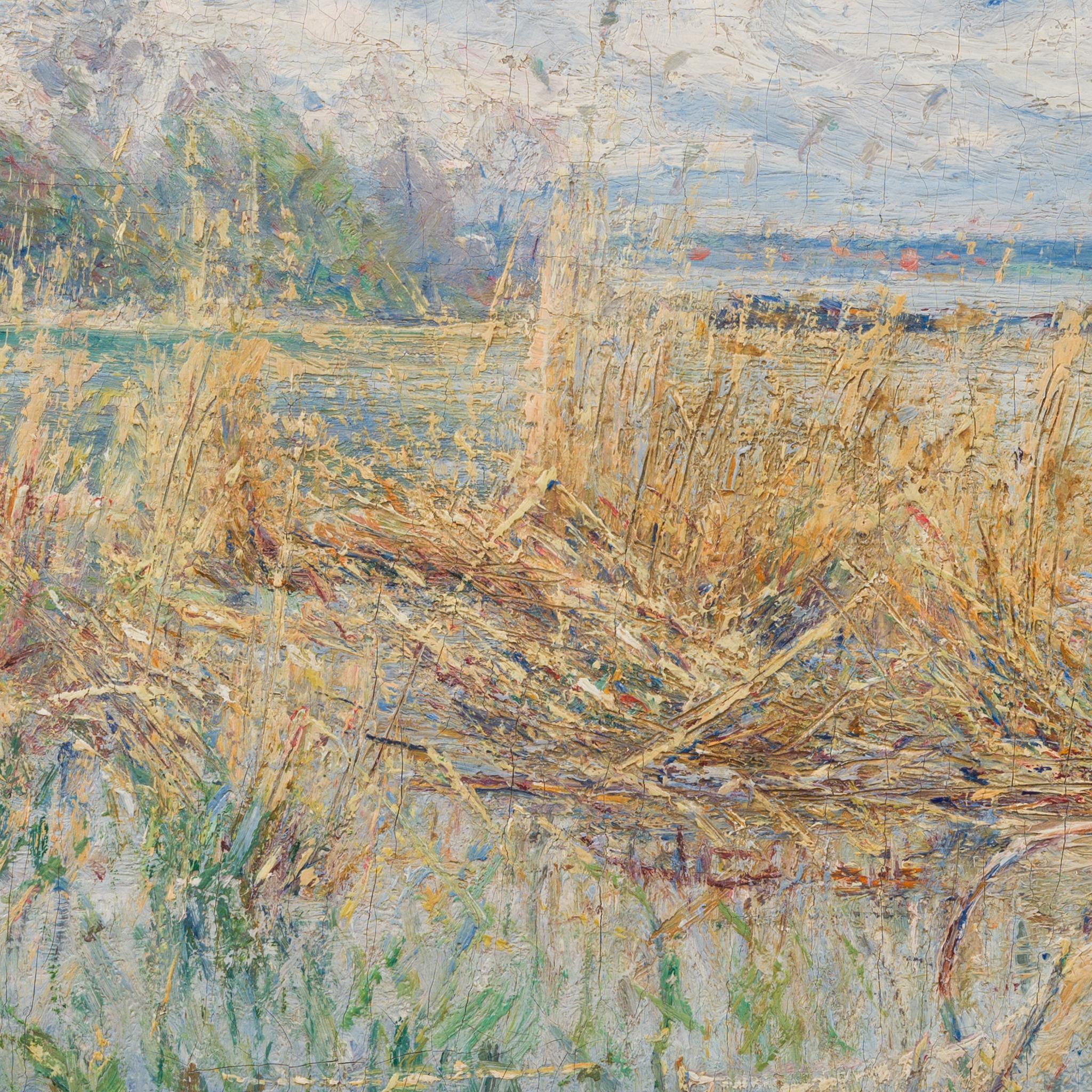 Impressionist Lake Motif From Sturehäll, Stockholm, 1892 For Sale 3