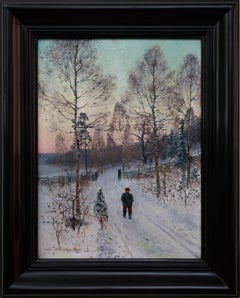 Oil Painting Called Winter Walk Stockholm, 1886 (Vinterpromenaden, 1886)