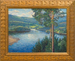 Vangforsen, Ramsele – Northern Light on the Faxälven River, 1915