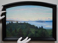 View Over a Forest and Open Water by Impressionist Painter Carl Johansson