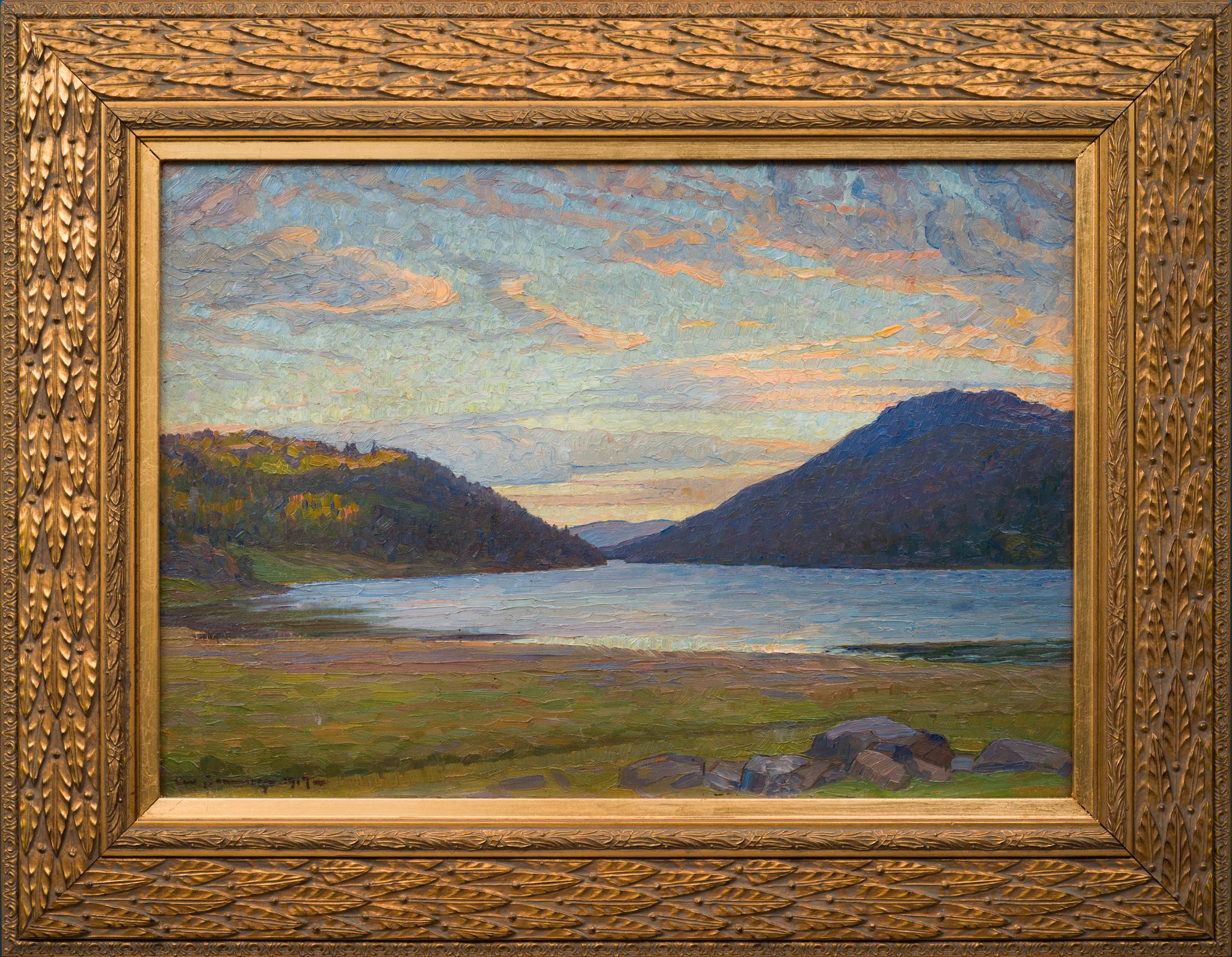 Carl Johansson (1863-1944) è stato un pittore svedese famoso per i suoi paesaggi suggestivi, in particolare per quelli che catturano la bellezza naturale del nord della Svezia. Le sue opere riflettono un magistrale gioco di luce, atmosfera e colore,
