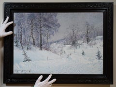 Winterlandschaft von Björksätra, Stockholm, 1885