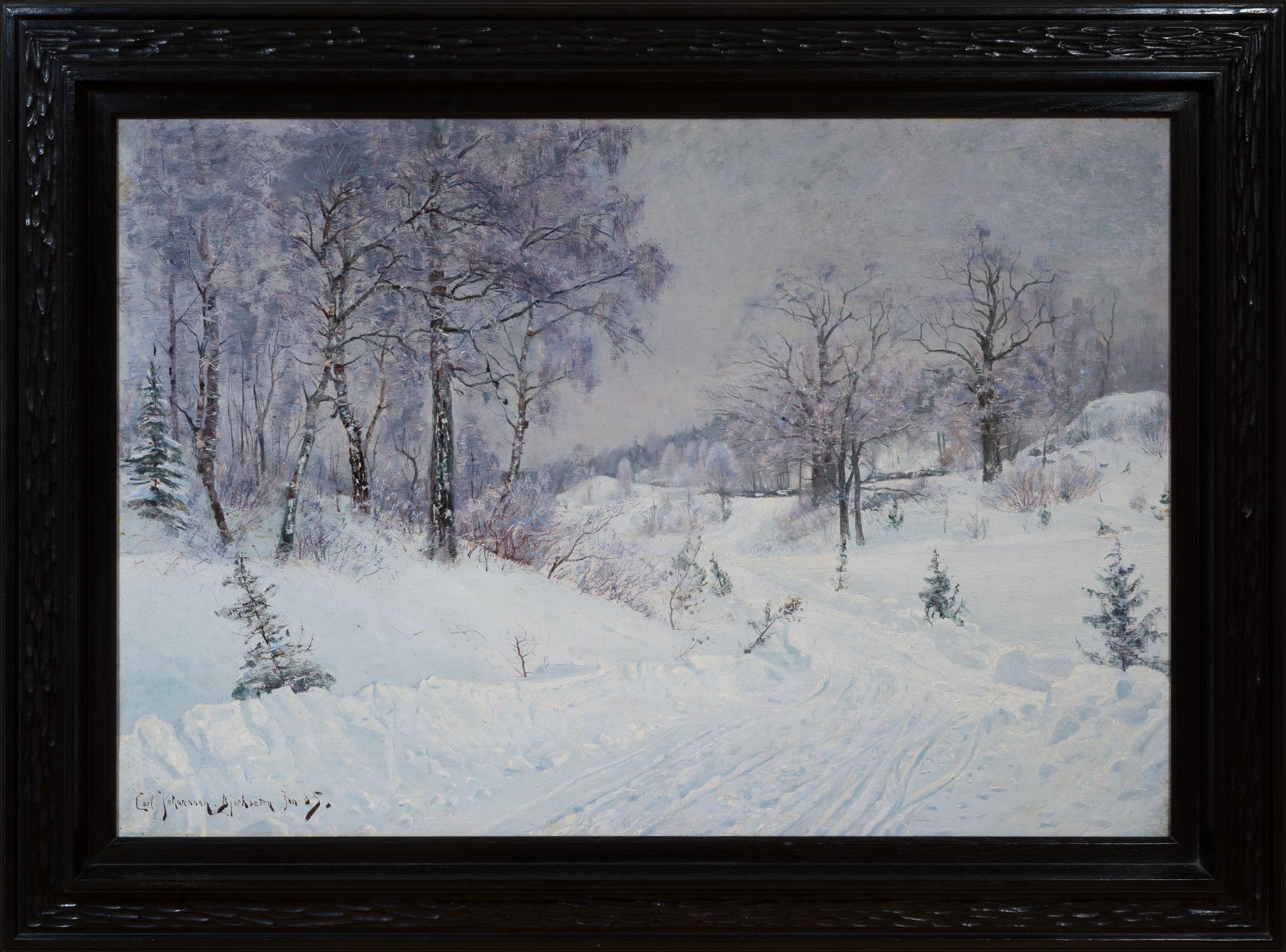 Winter Landscape from Björksätra, Stockholm, 1885 For Sale 1