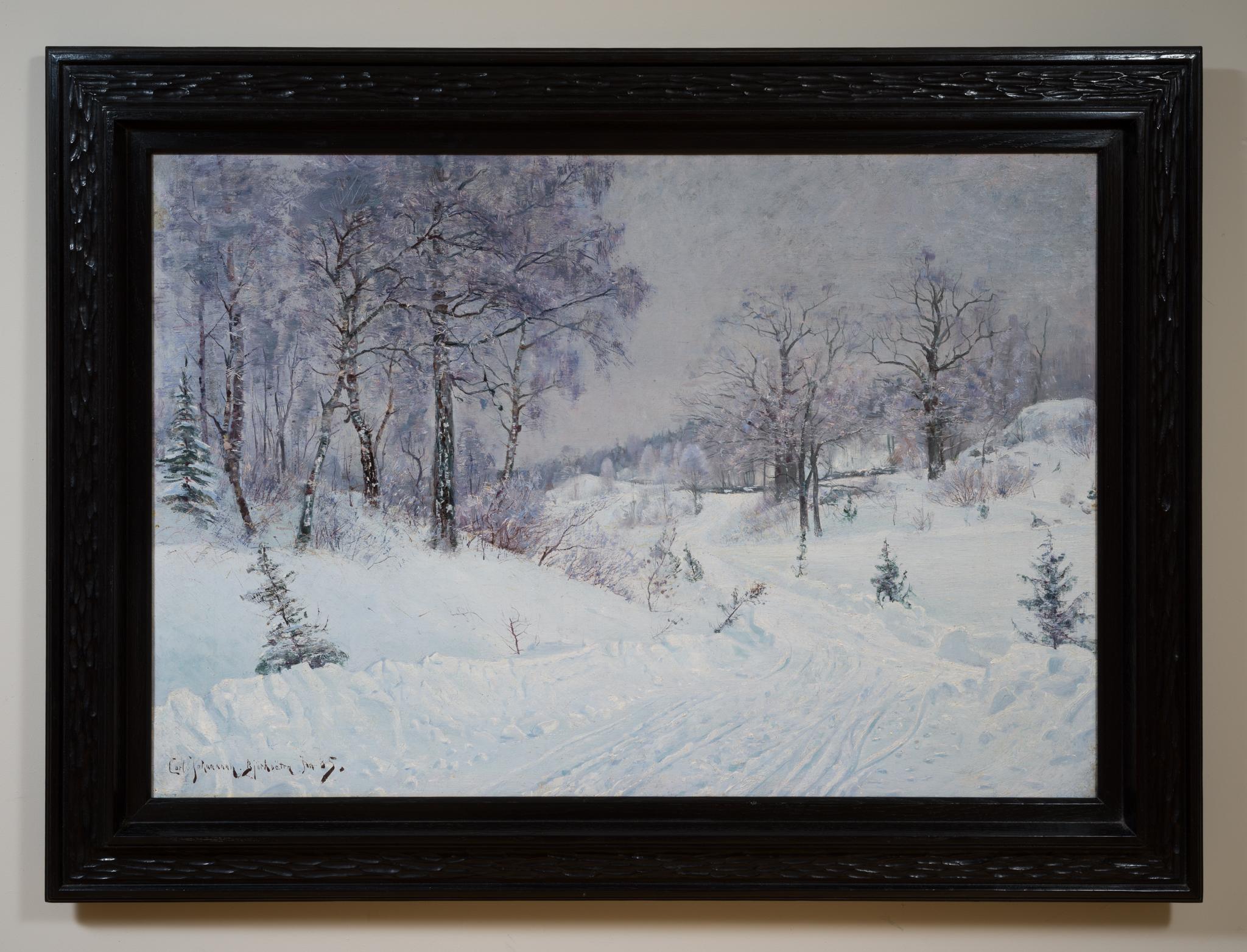 Winter Landscape from Björksätra, Stockholm, 1885 For Sale 2
