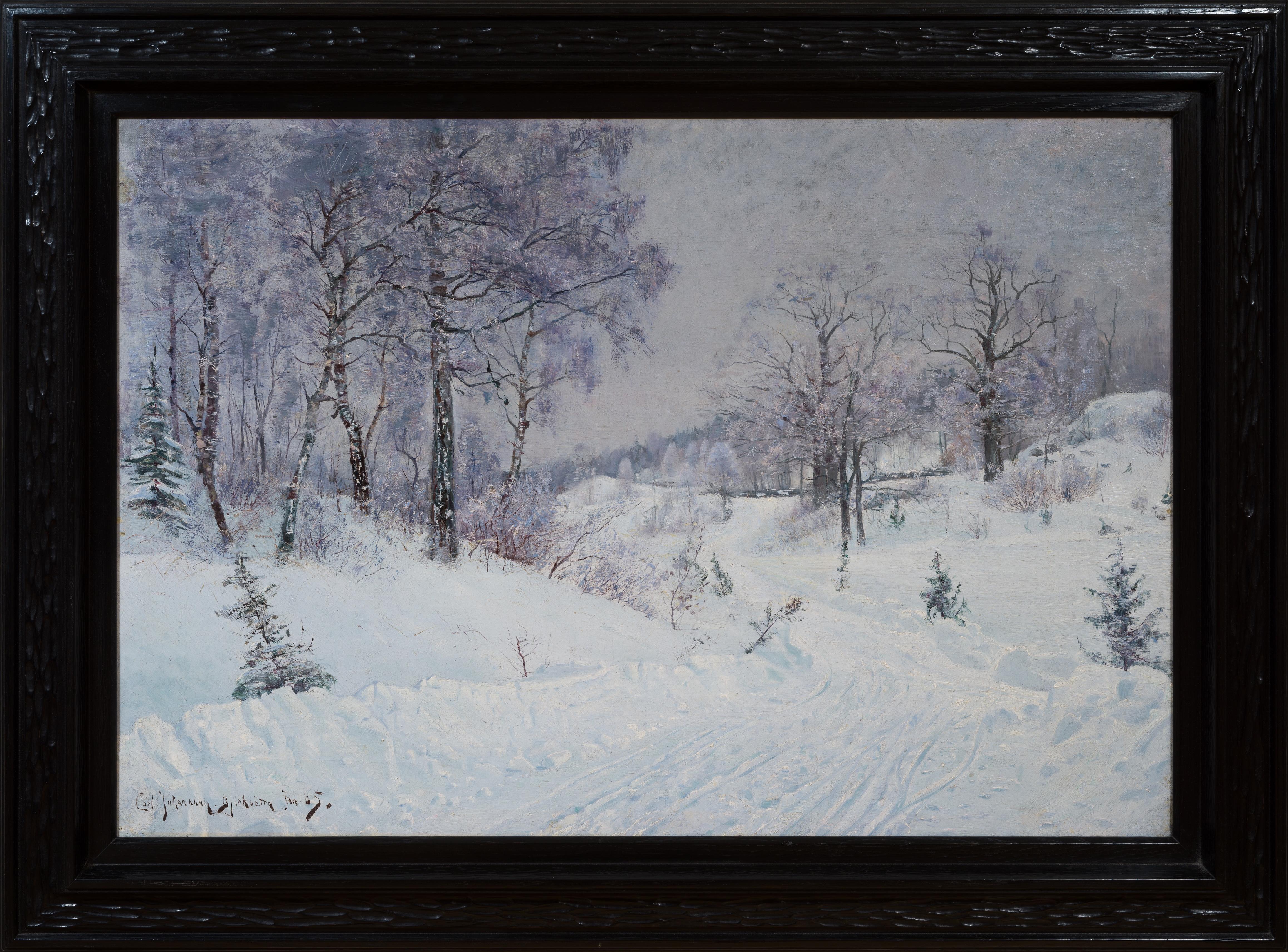 Winterlandschaft von Björksätra, Stockholm, 1885