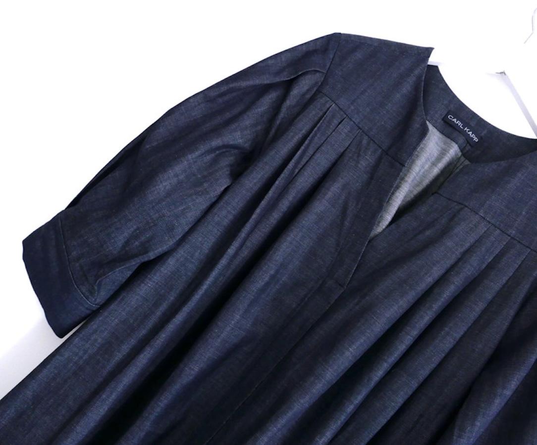 Robe chemise longue en denim Blackthorn Carl Kapp en vente 1