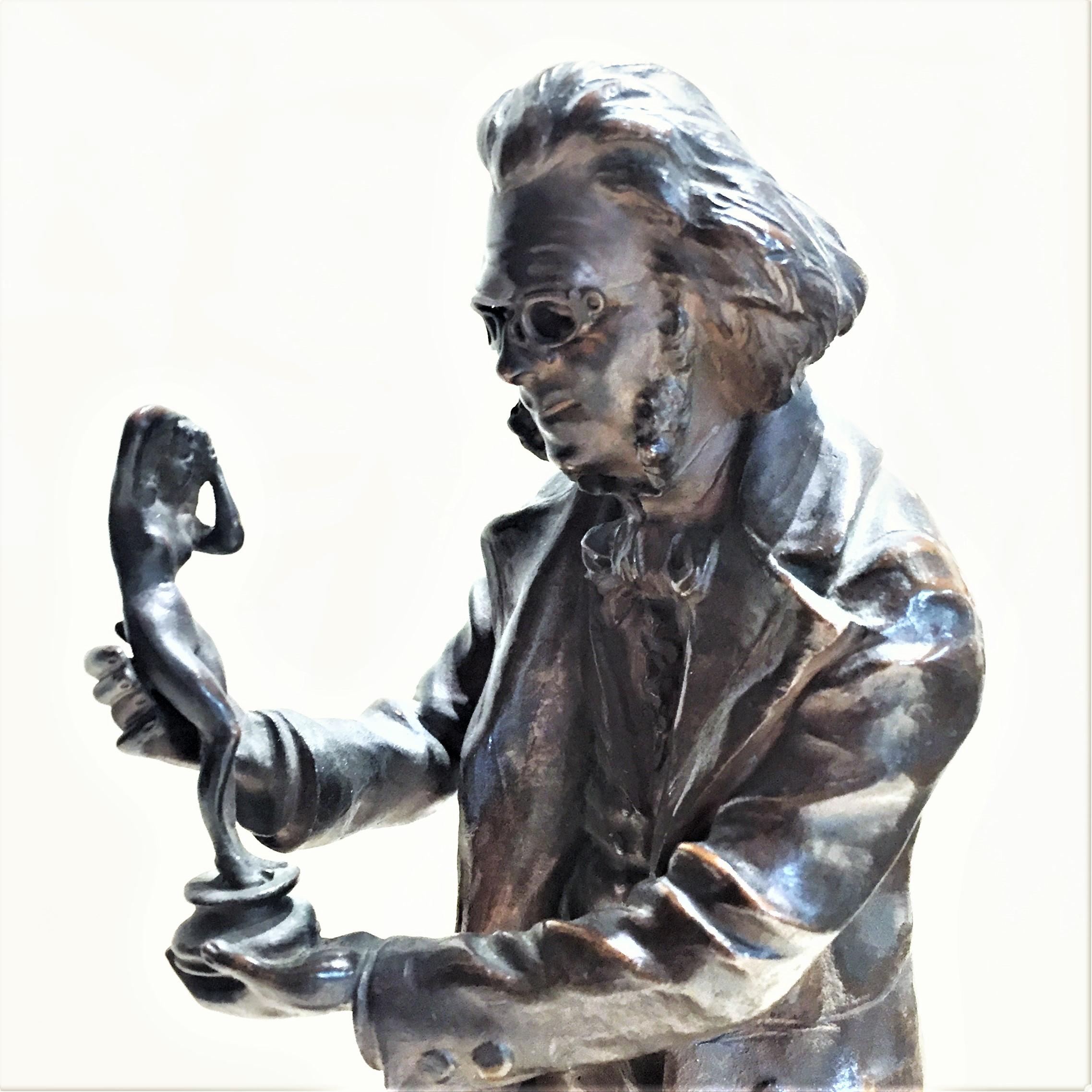 Carl Kauba, ratón de biblioteca y experto en arte, pareja de esculturas de bronce, hacia 1910 en venta 1