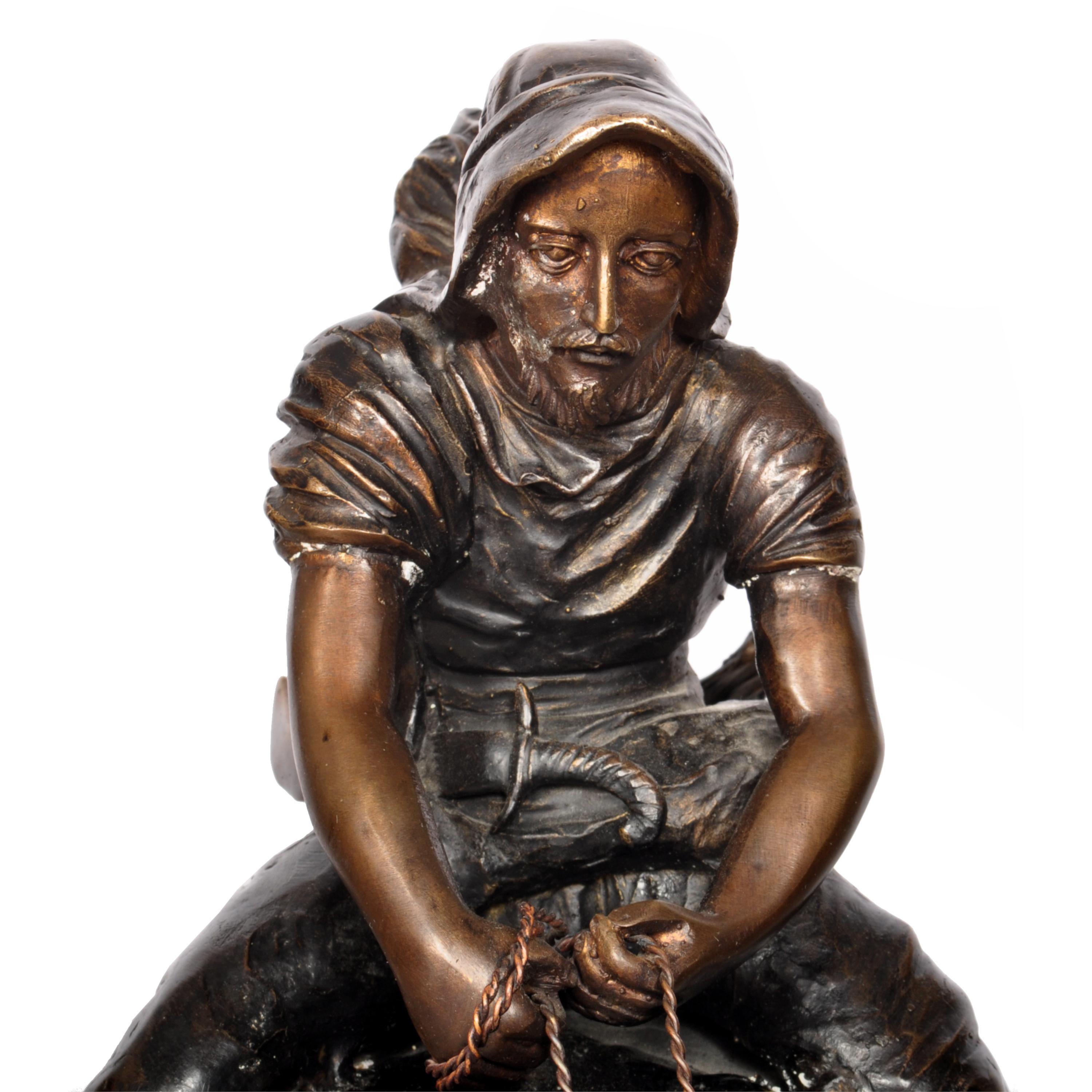 Grande sculpture ancienne de cavalier orientaliste en bronze de Vienne de Carl Kauba  en vente 7
