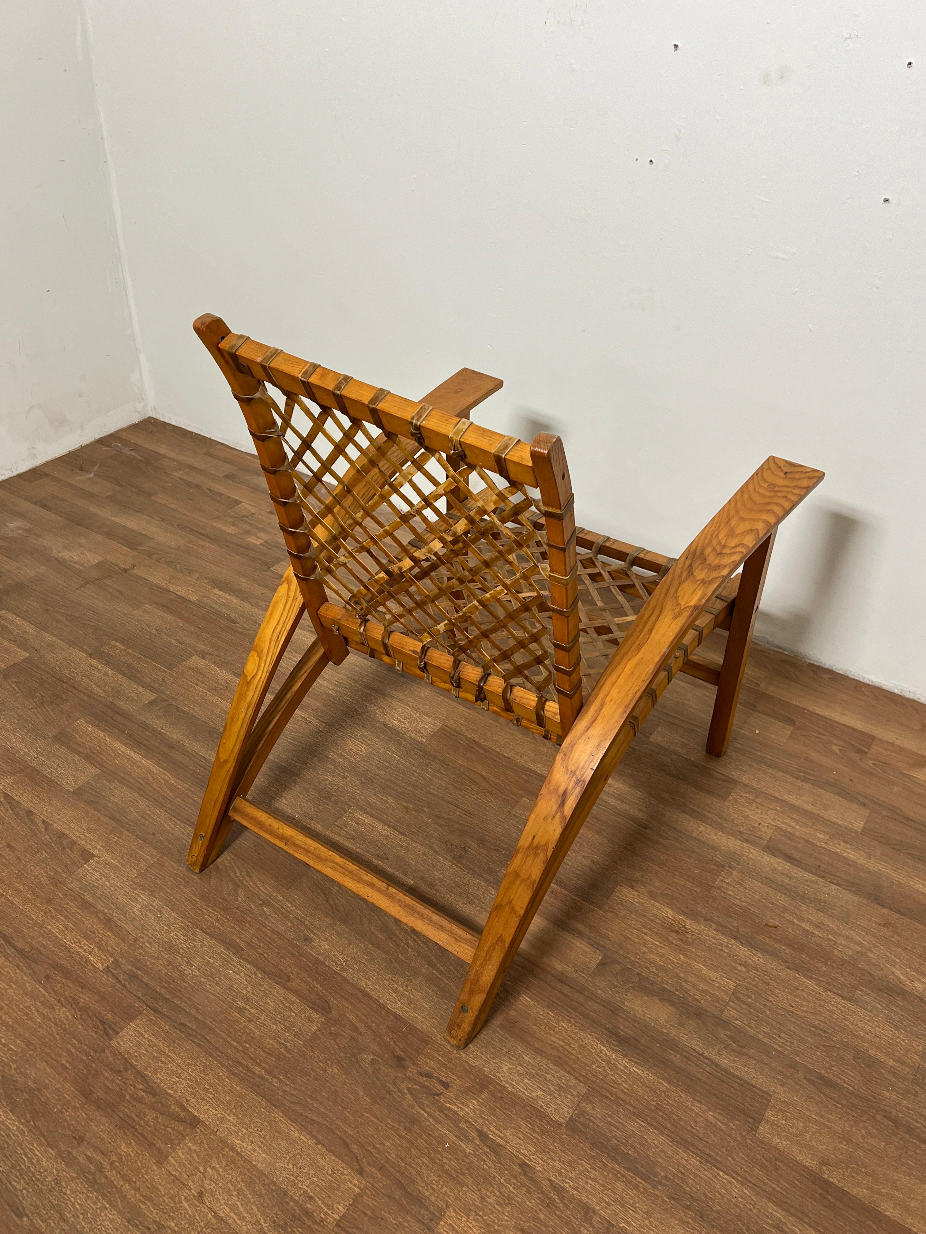 Carl Koch for Vermont Tubbs Sno Shu Chair, Circa 1950s In Good Condition For Sale In Peabody, MA