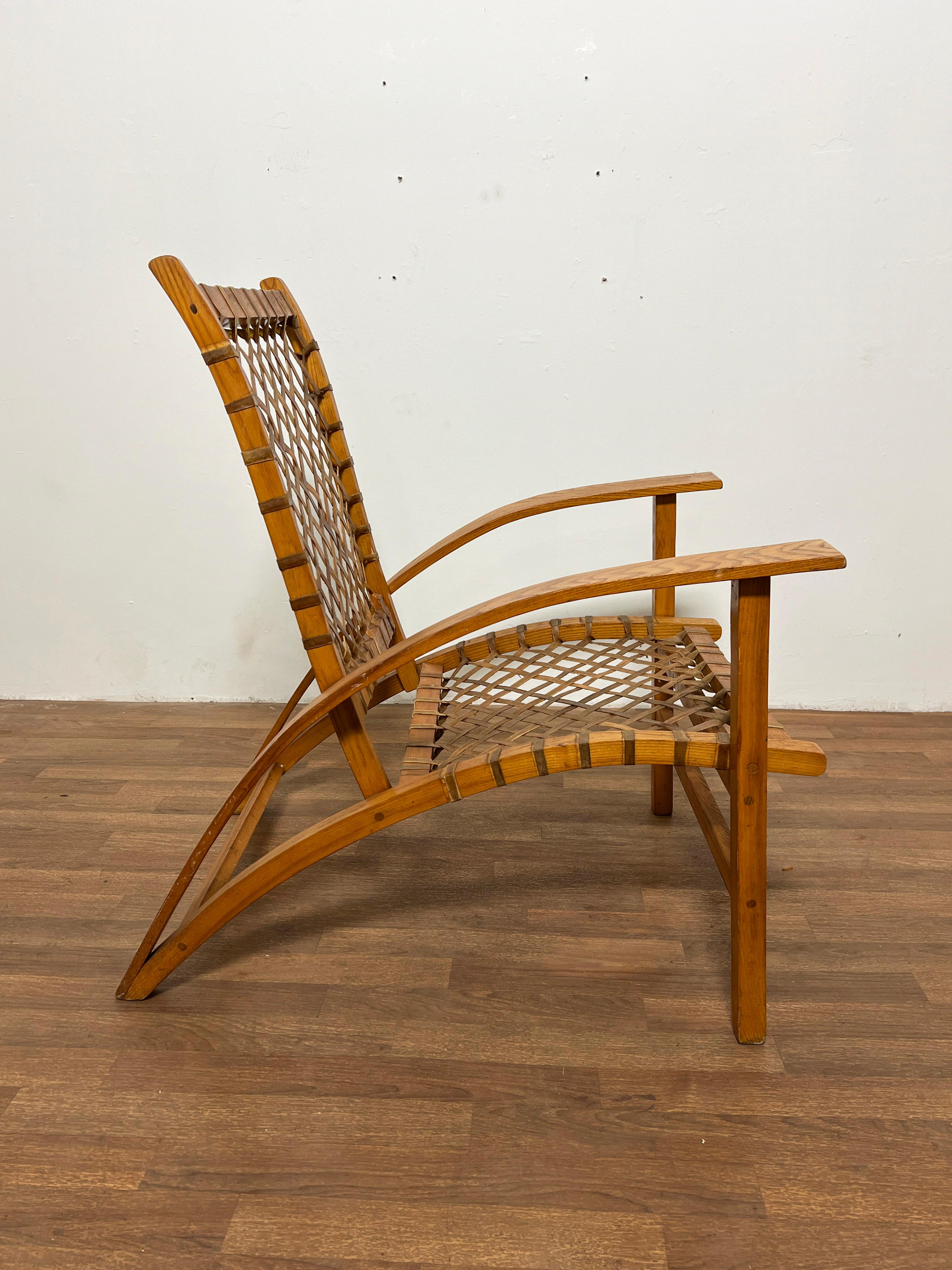Mid-20th Century Carl Koch for Vermont Tubbs Sno Shu Chair, Circa 1950s For Sale