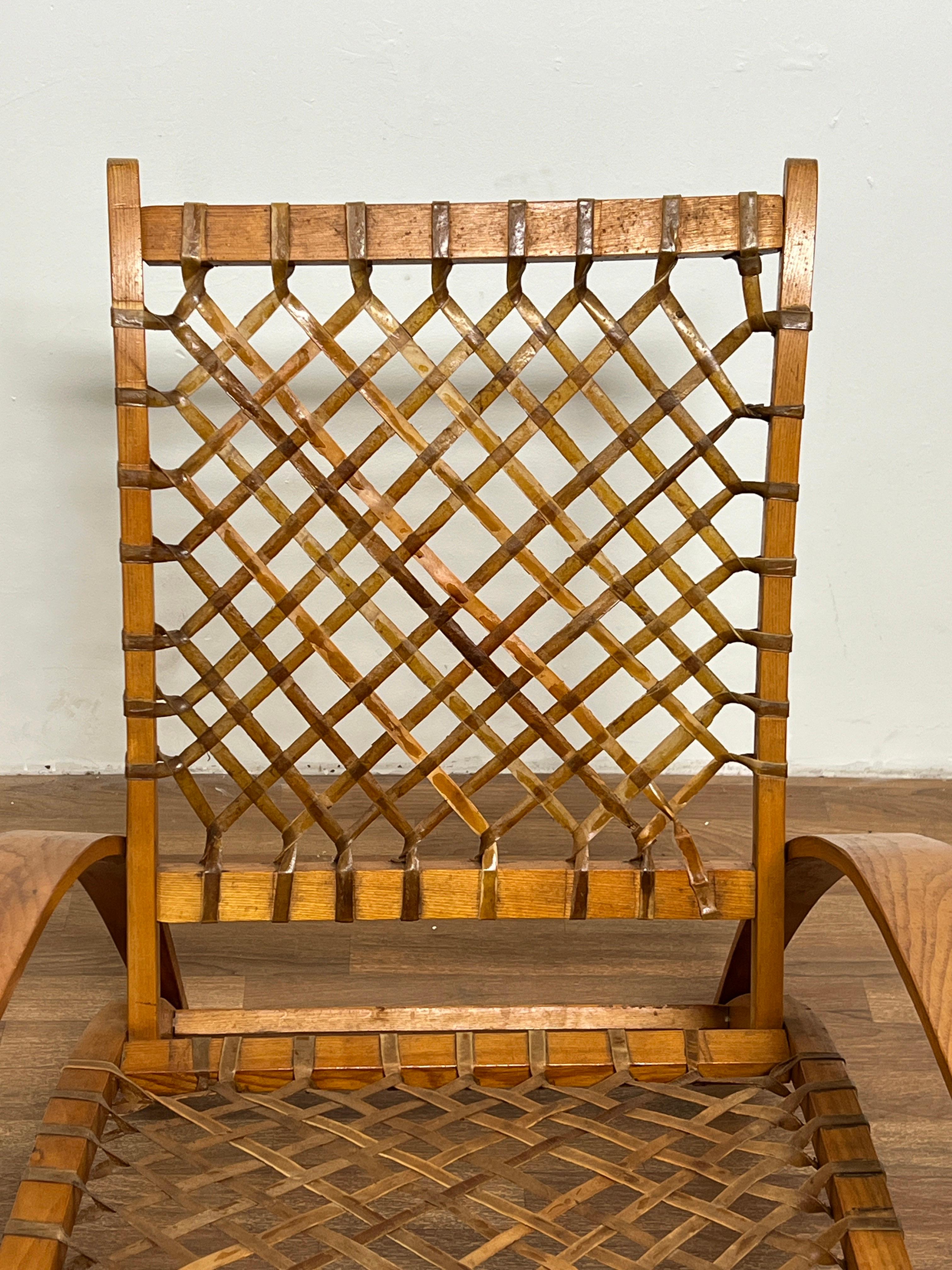 Hide Carl Koch for Vermont Tubbs Sno Shu Chair, Circa 1950s For Sale