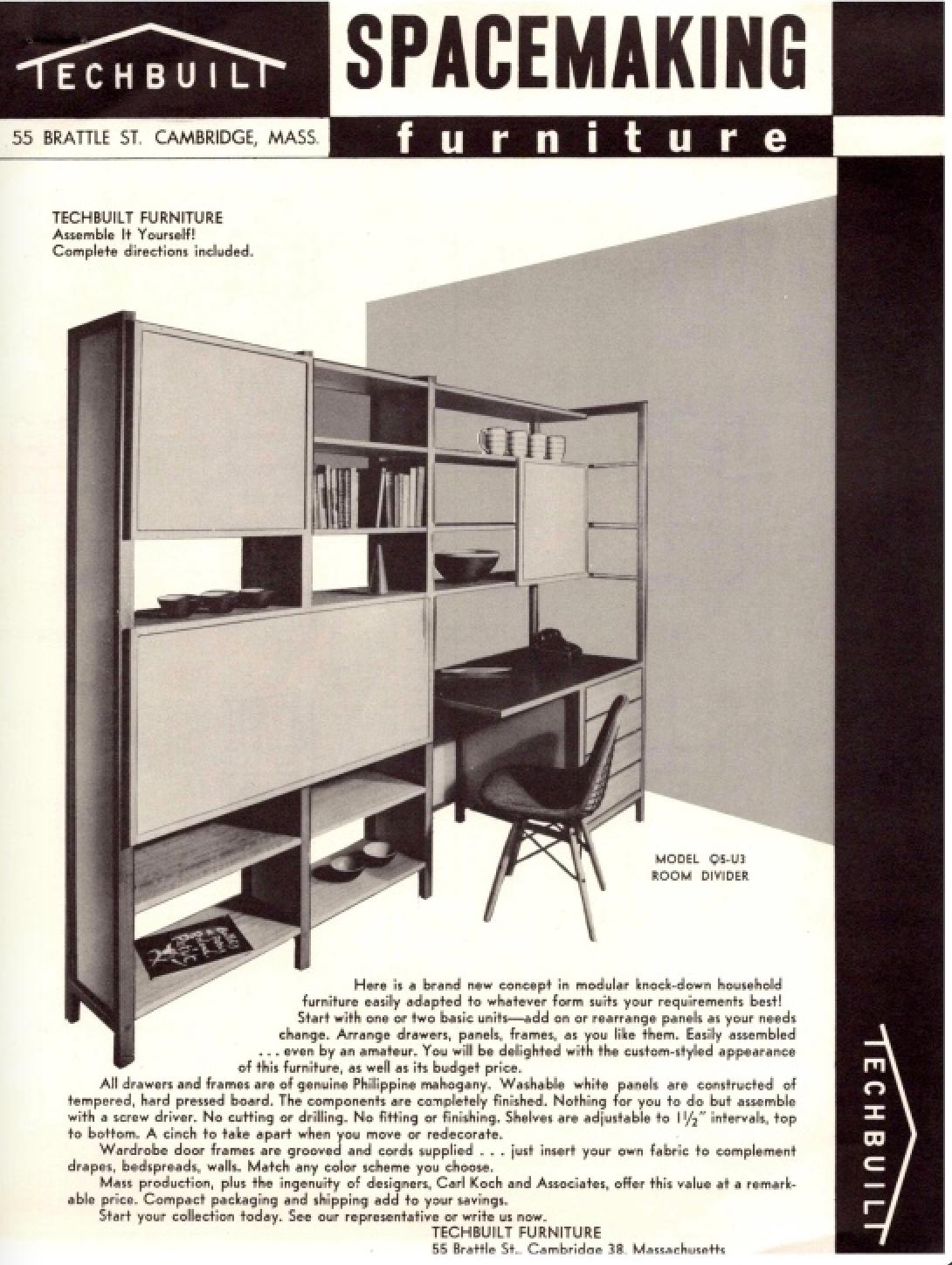 Carl Koch Techbuilt Spacemaking Furniture For Sale 12