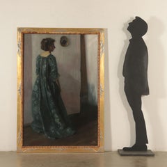 Carl Kunst Oil On Canvas German School 20th Century, Female Portrait