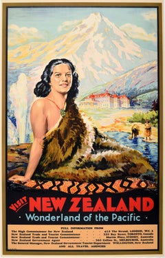 VINTAGE TRAVEL NEW ZEALAND CENTENNIAL 1940 NEW FINE ART PRINT POSTER CC5573