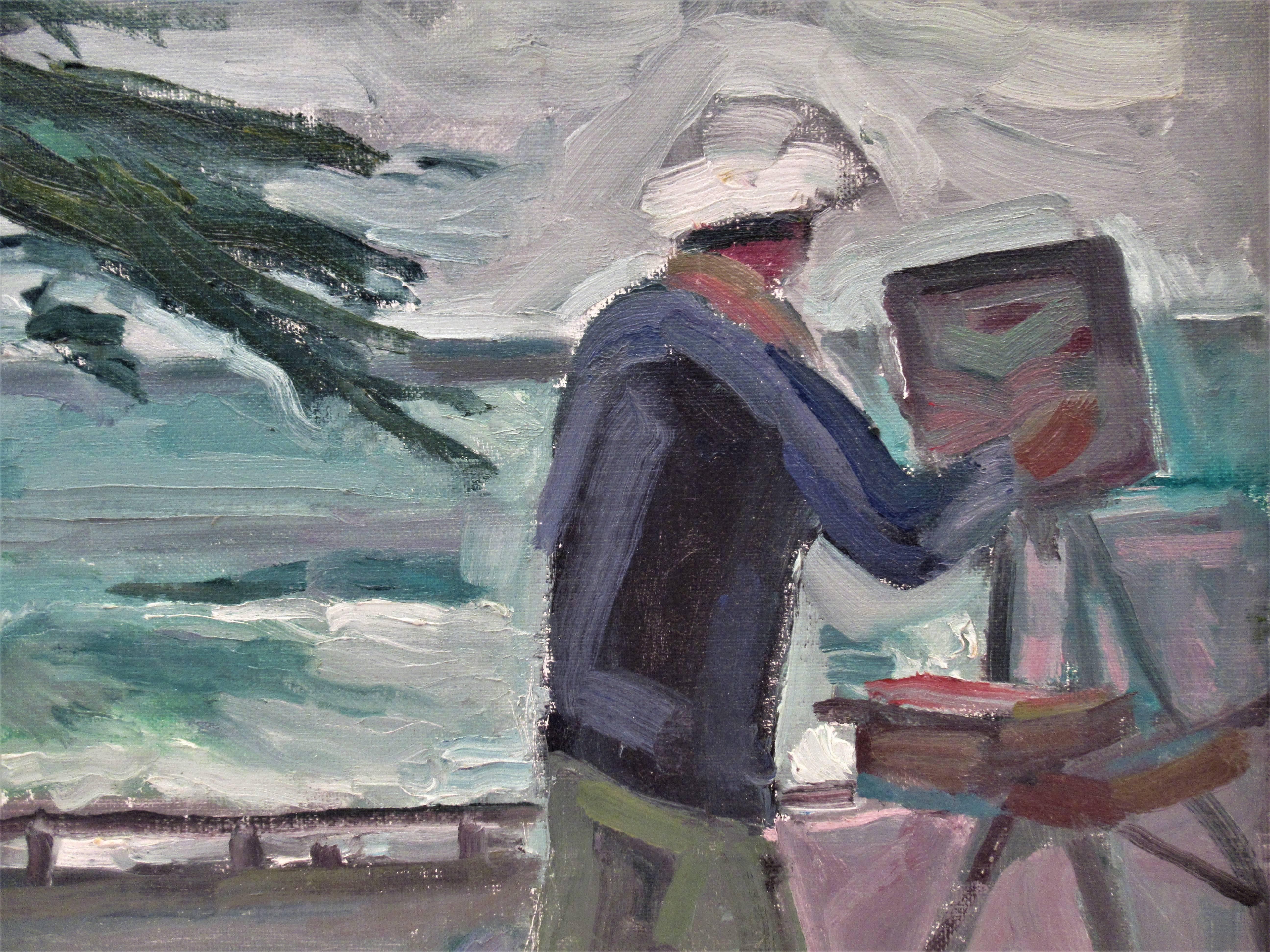 Victor al lavoro - Painting Impressionismo americano di Carl Lewis Bowman