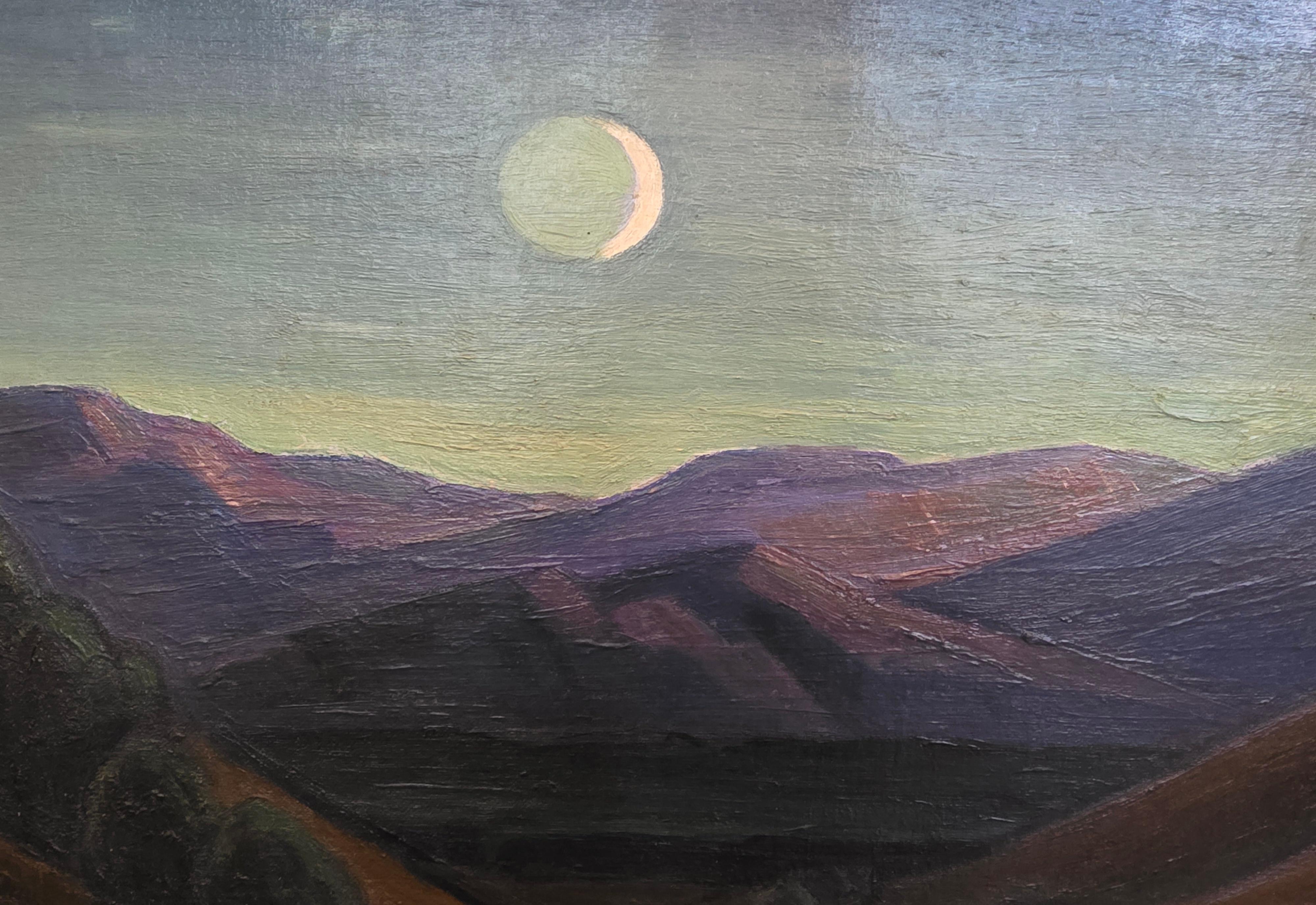 Ojai, California - Modern Painting by Carl Lindin