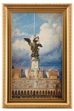 Der heilige Michael auf dem Dach des Castel Sant'Angelo'.