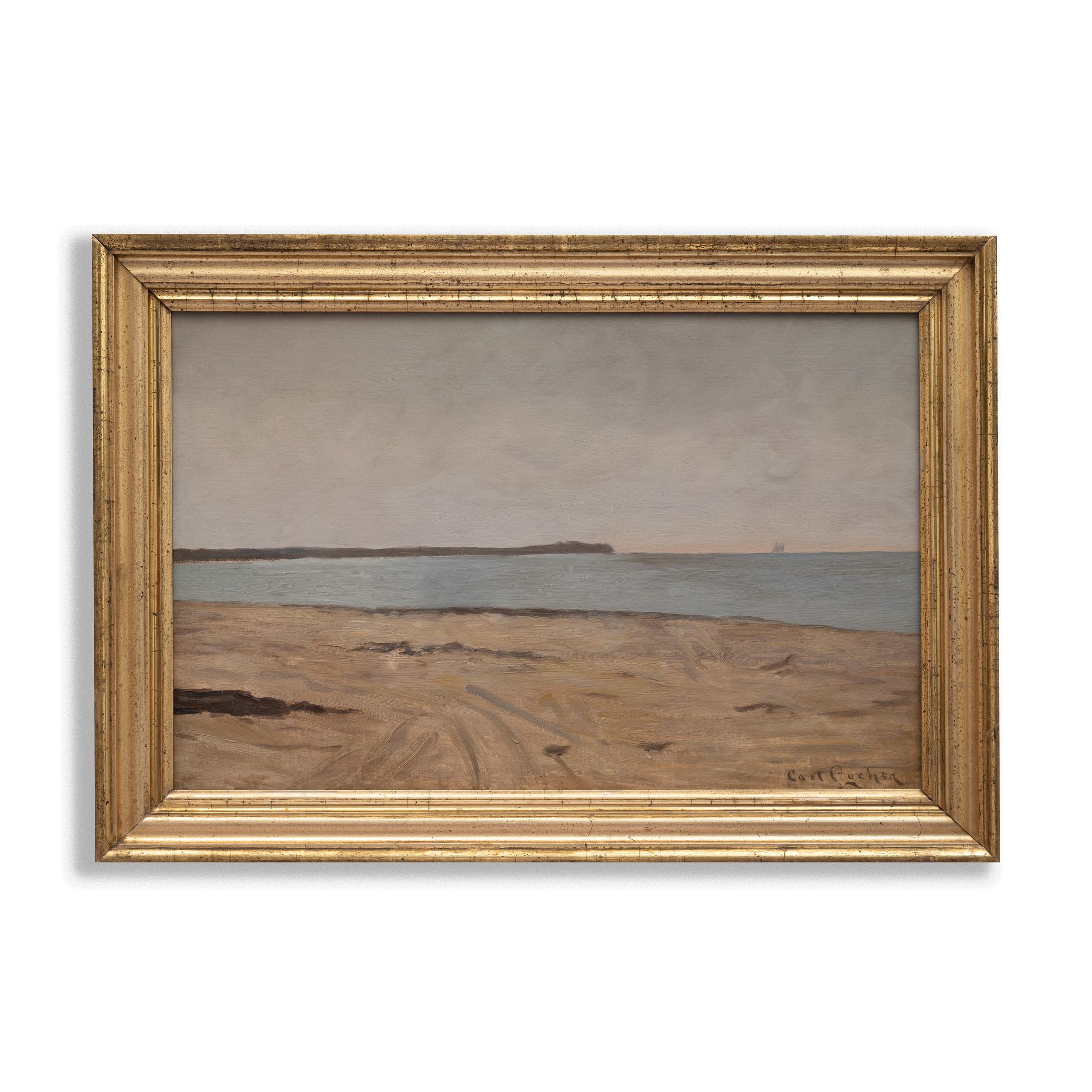 Carl Ludvig Thilson Locher, Gemäldeküste, Carl Ludvig  Öl auf Leinwand, um 1910 (Belle Époque) im Angebot