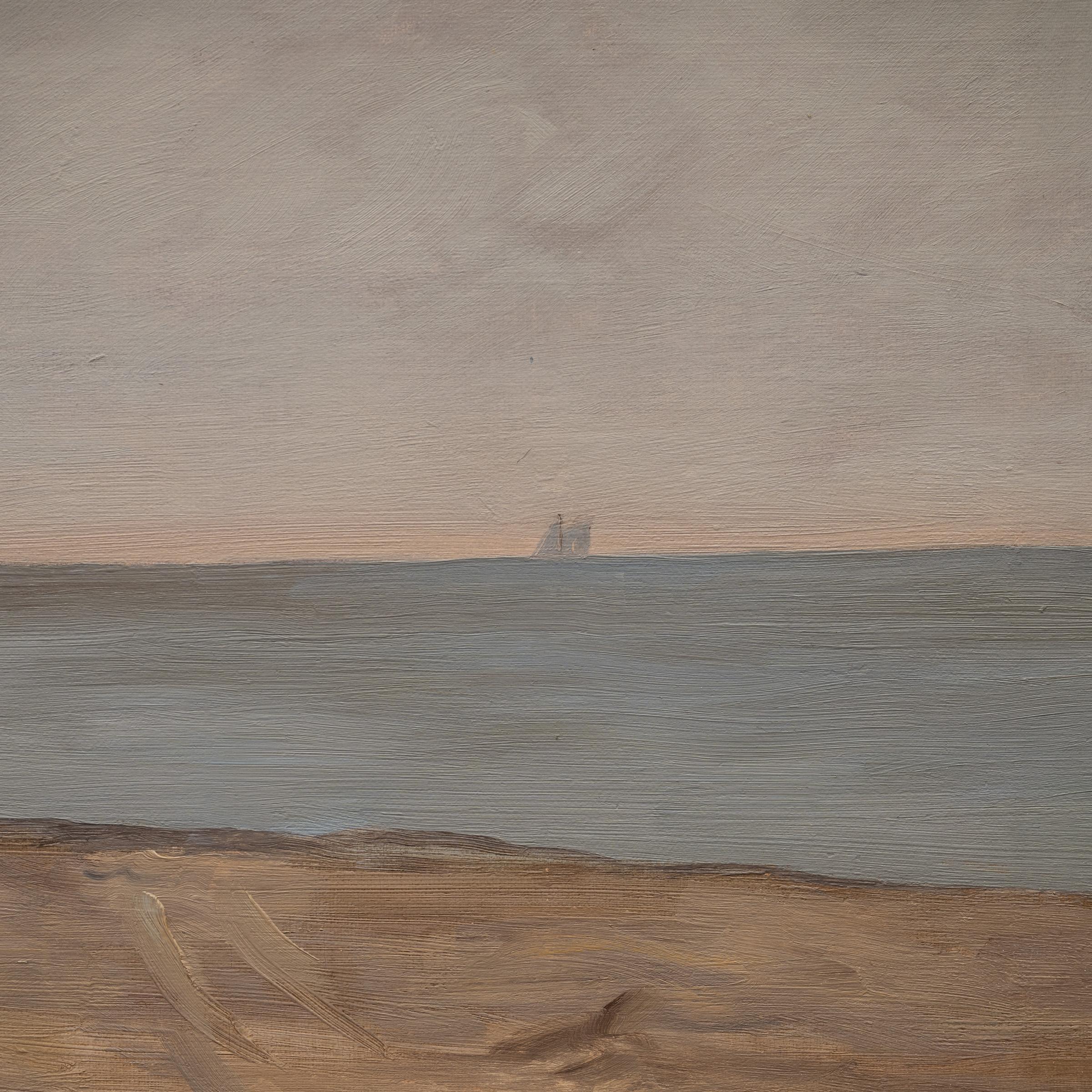 Carl Ludvig Thilson Locher, Gemäldeküste, Carl Ludvig  Öl auf Leinwand, um 1910 (Dänisch) im Angebot
