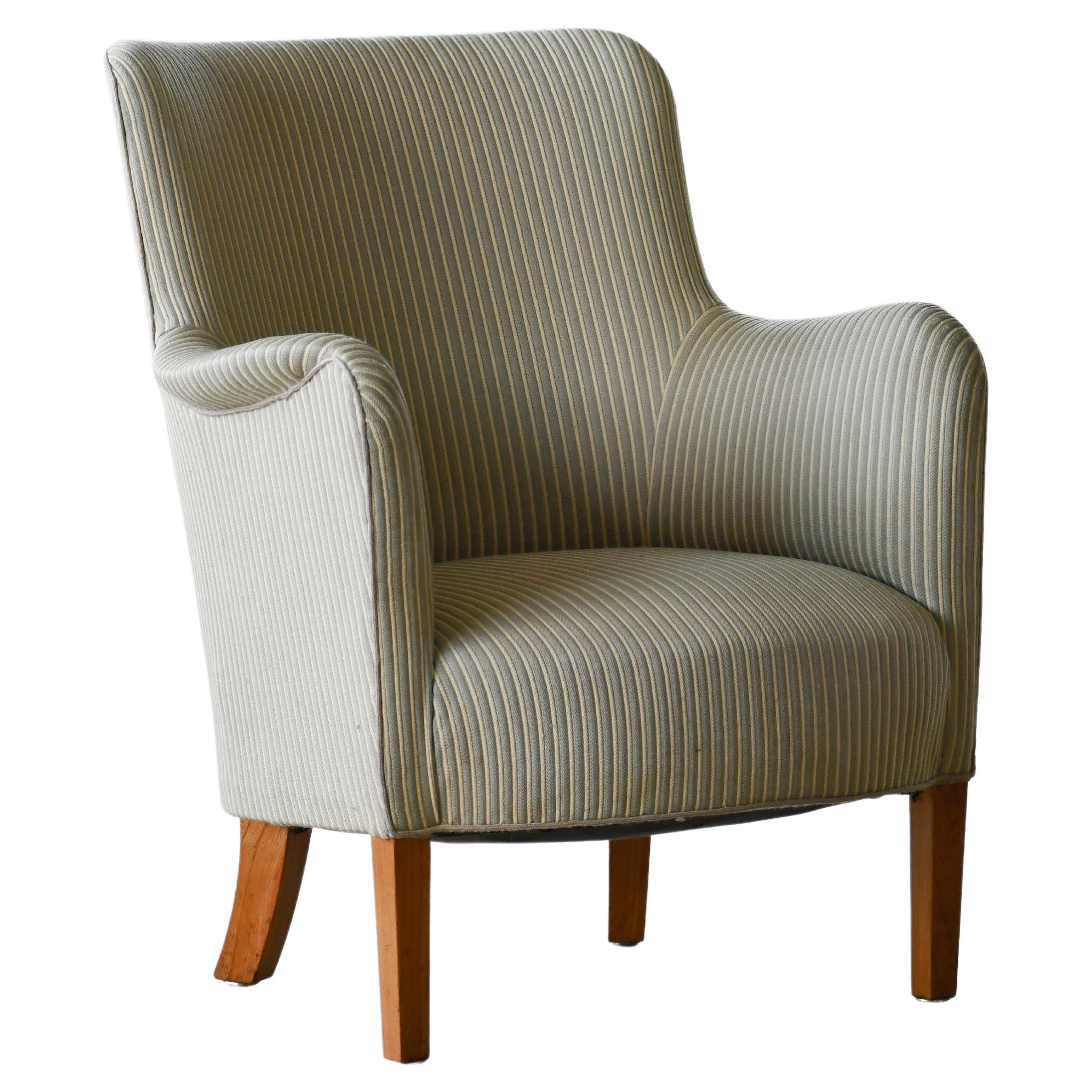 Carl Malmsten 1950s Lounge Chair Model Samsas for O.H. Sjögren